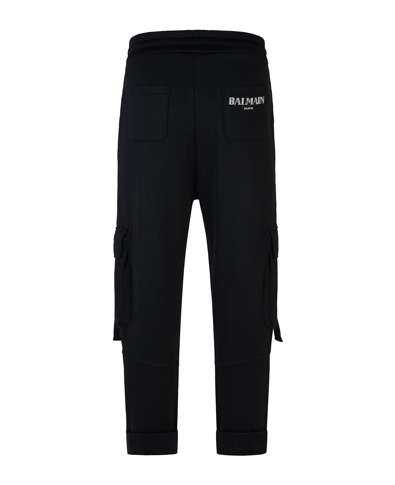 Balmain Pocket Detailed Drawstring Joggers - Black