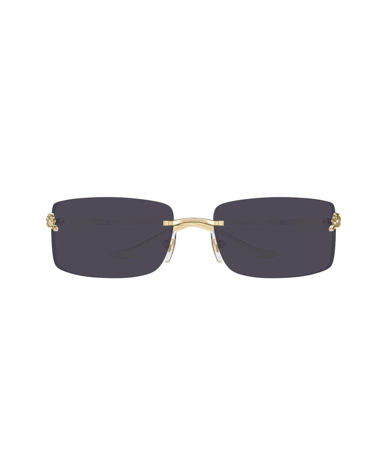 Cartier Eyewear Cartier Ct0503s Panthère De Cartier 001 Gold Grey Sunglasses - Oro