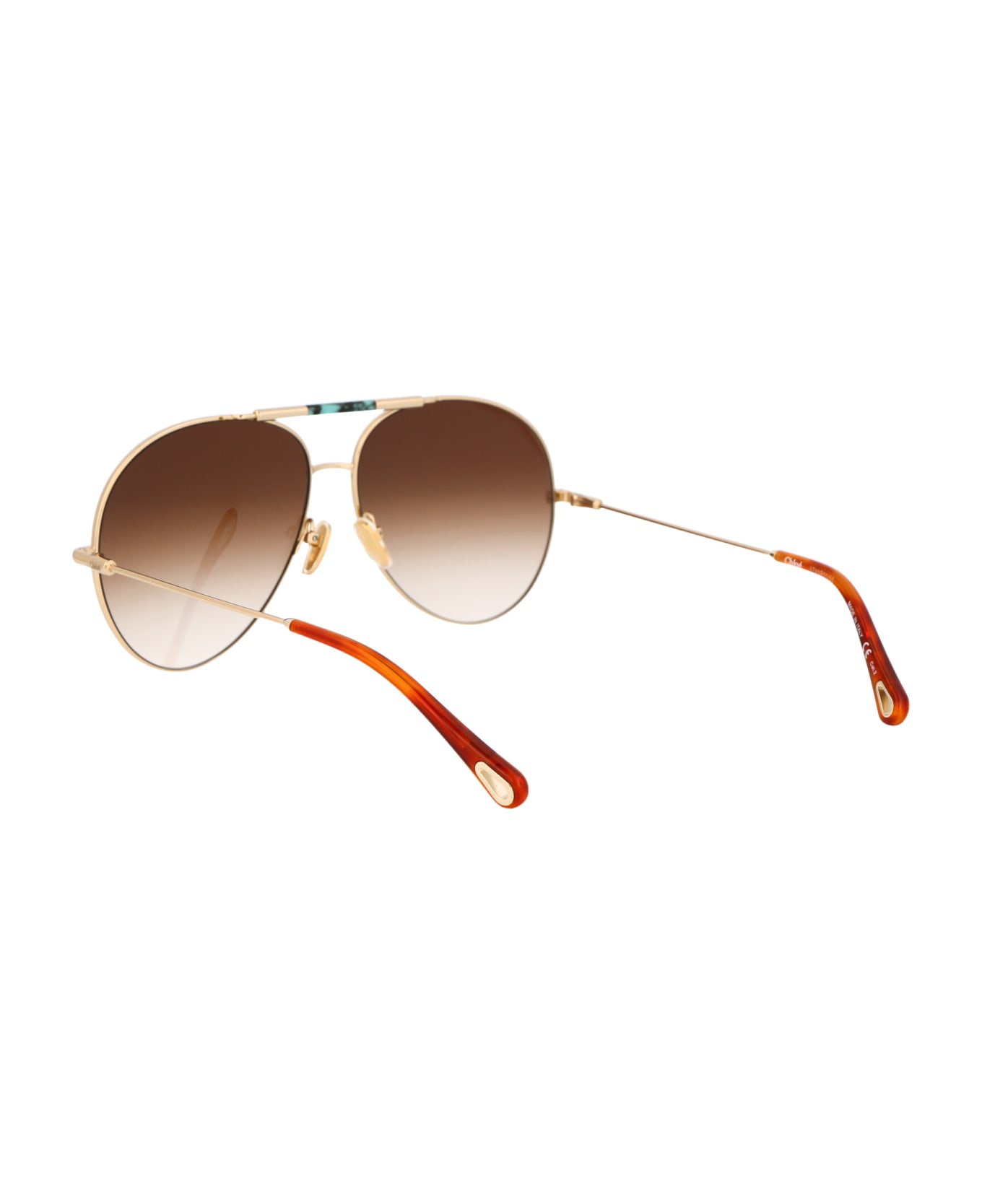Chloé Eyewear Ch0113s Sunglasses - 002 GOLD GOLD BROWN