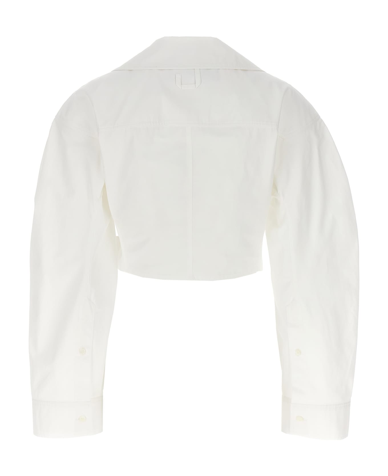 Jacquemus Obra Bolero Crop Shirt - White シャツ