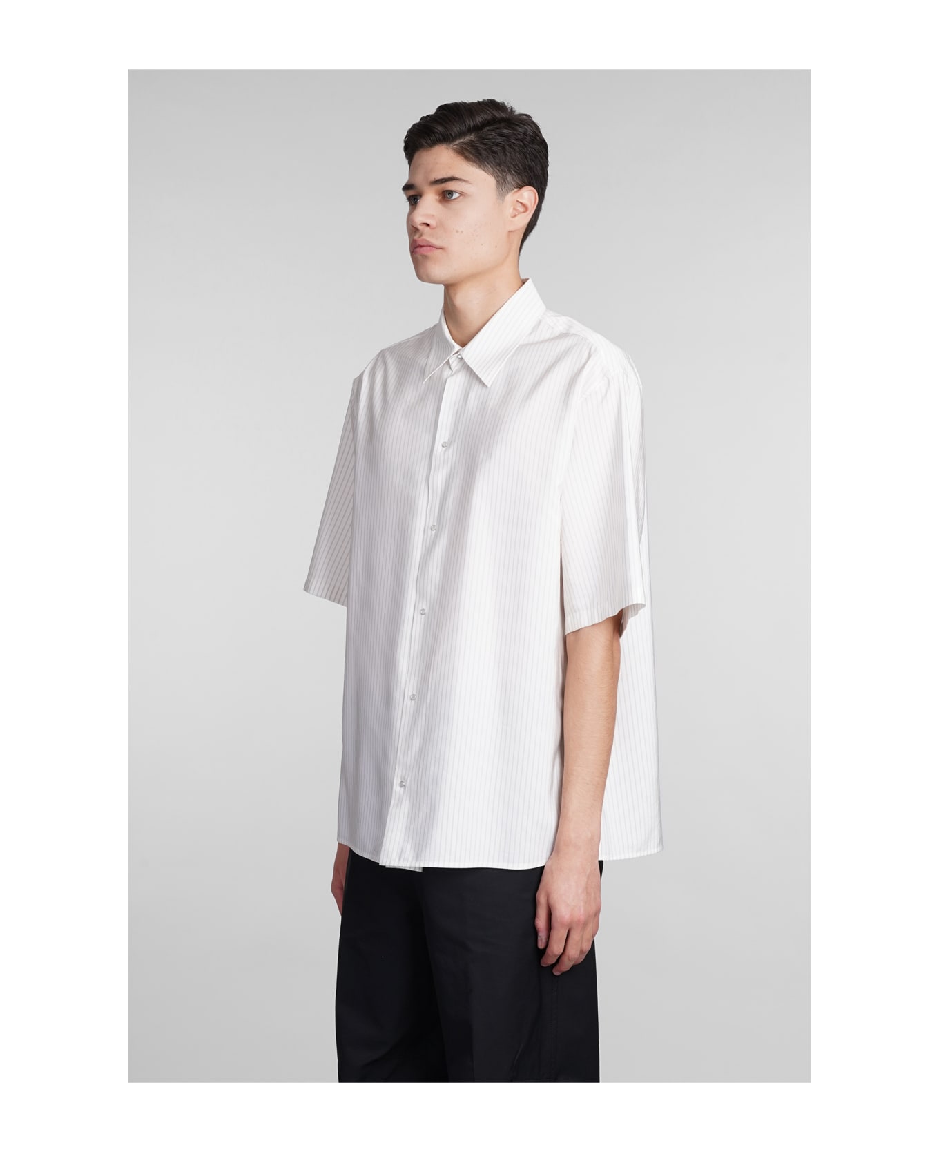 Lanvin Shirt In White Silk - white シャツ