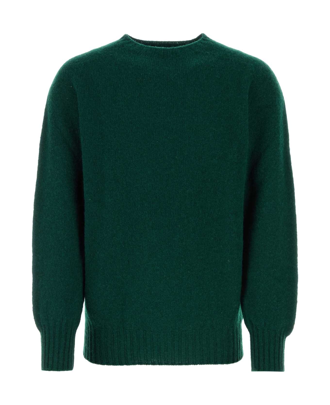 Howlin Bottle Green Wool Birthofthecool Sweater - FOREST ニットウェア
