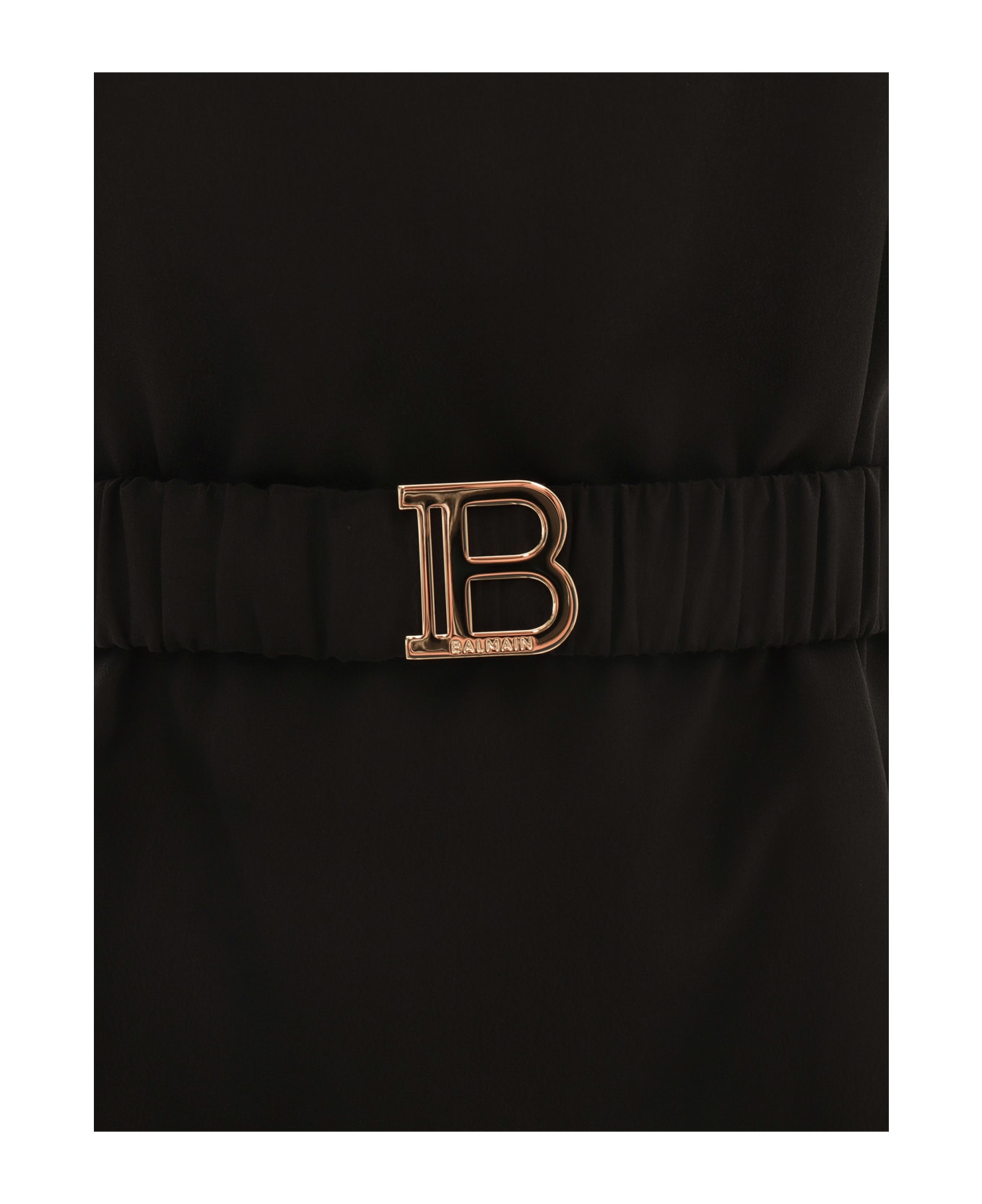 Balmain Black Sleevless Dress - BLACK