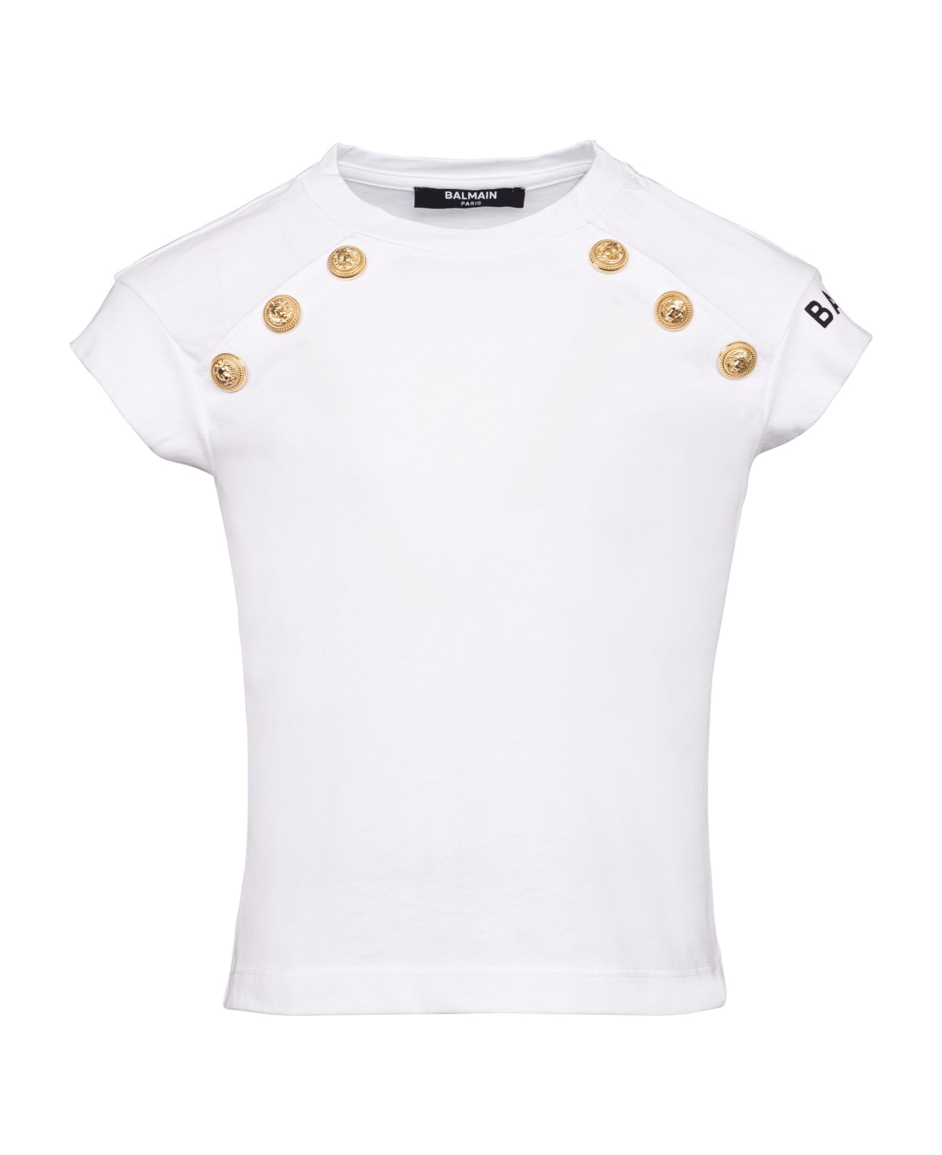 Balmain Logo T-shirt - White