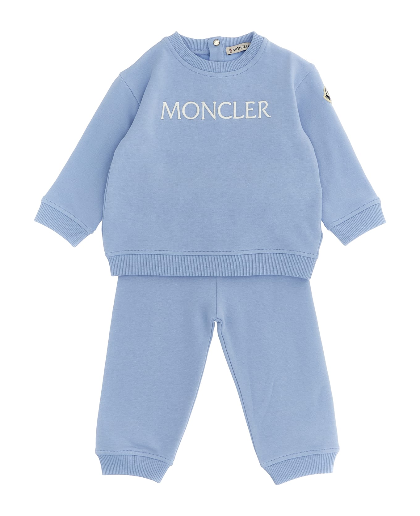 Moncler Sweatshirt + Joggers Set - Light Blue