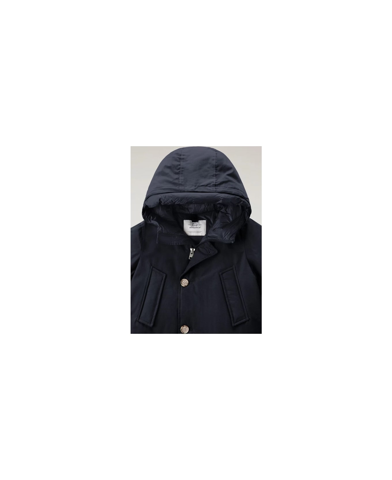 Woolrich Hooded Coat - NAVY コート＆ジャケット