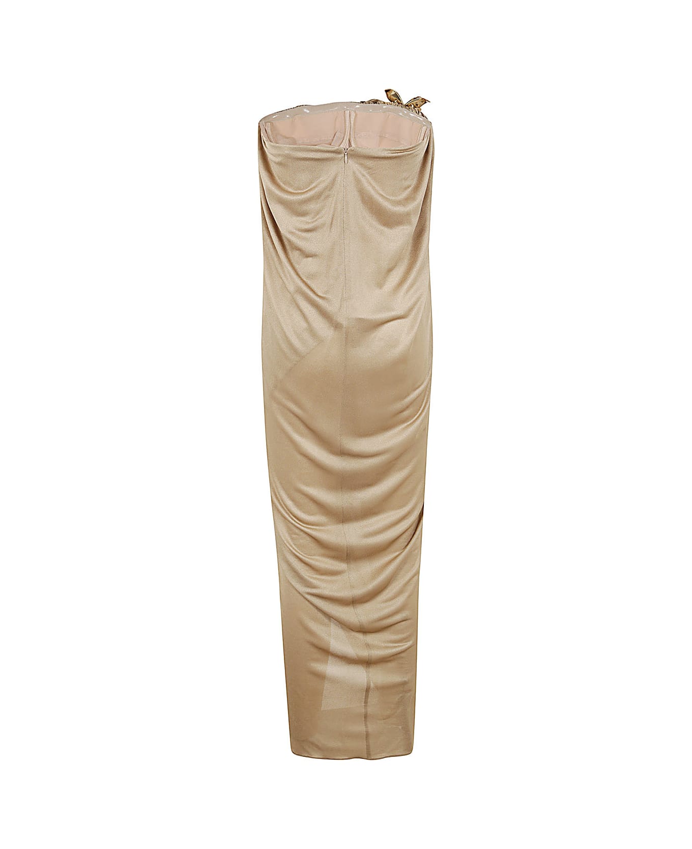 Blumarine 4a092a Dress Bustier Sable` - Almond ワンピース＆ドレス