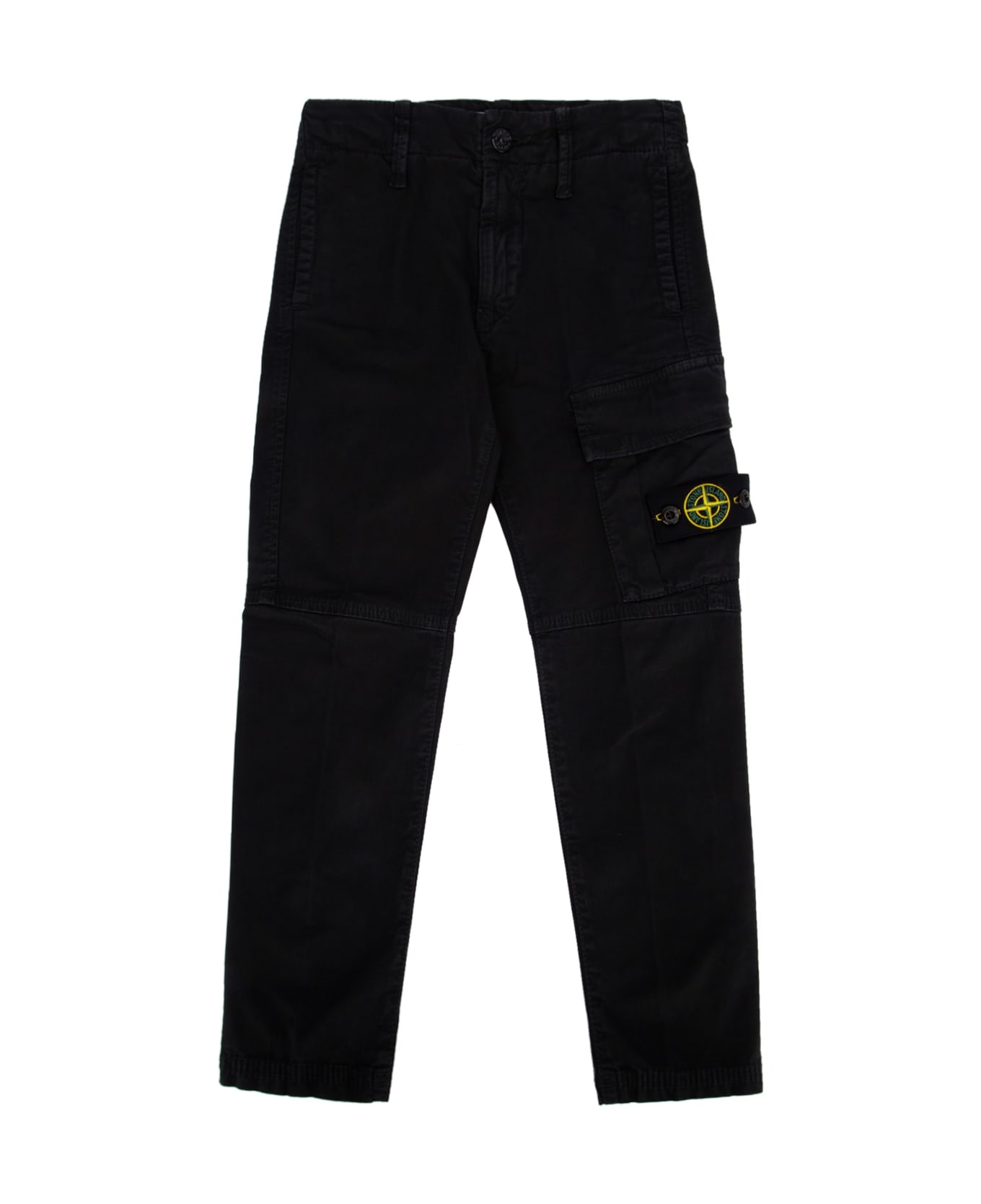 Stone Island Junior Pantalone Slim - BLACK