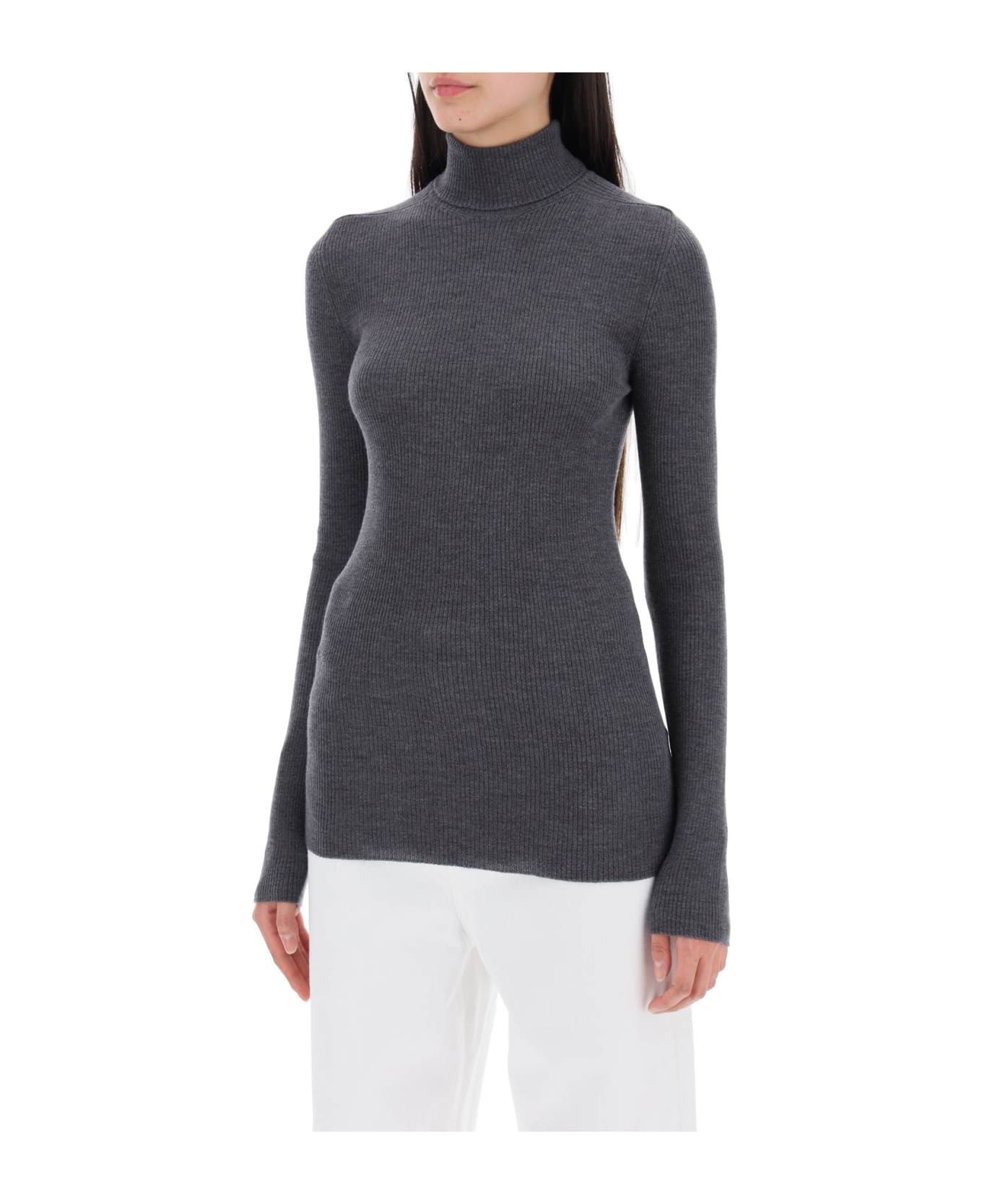 WARDROBE.NYC Merino Wool Dolcev - CHARCOAL (Grey)