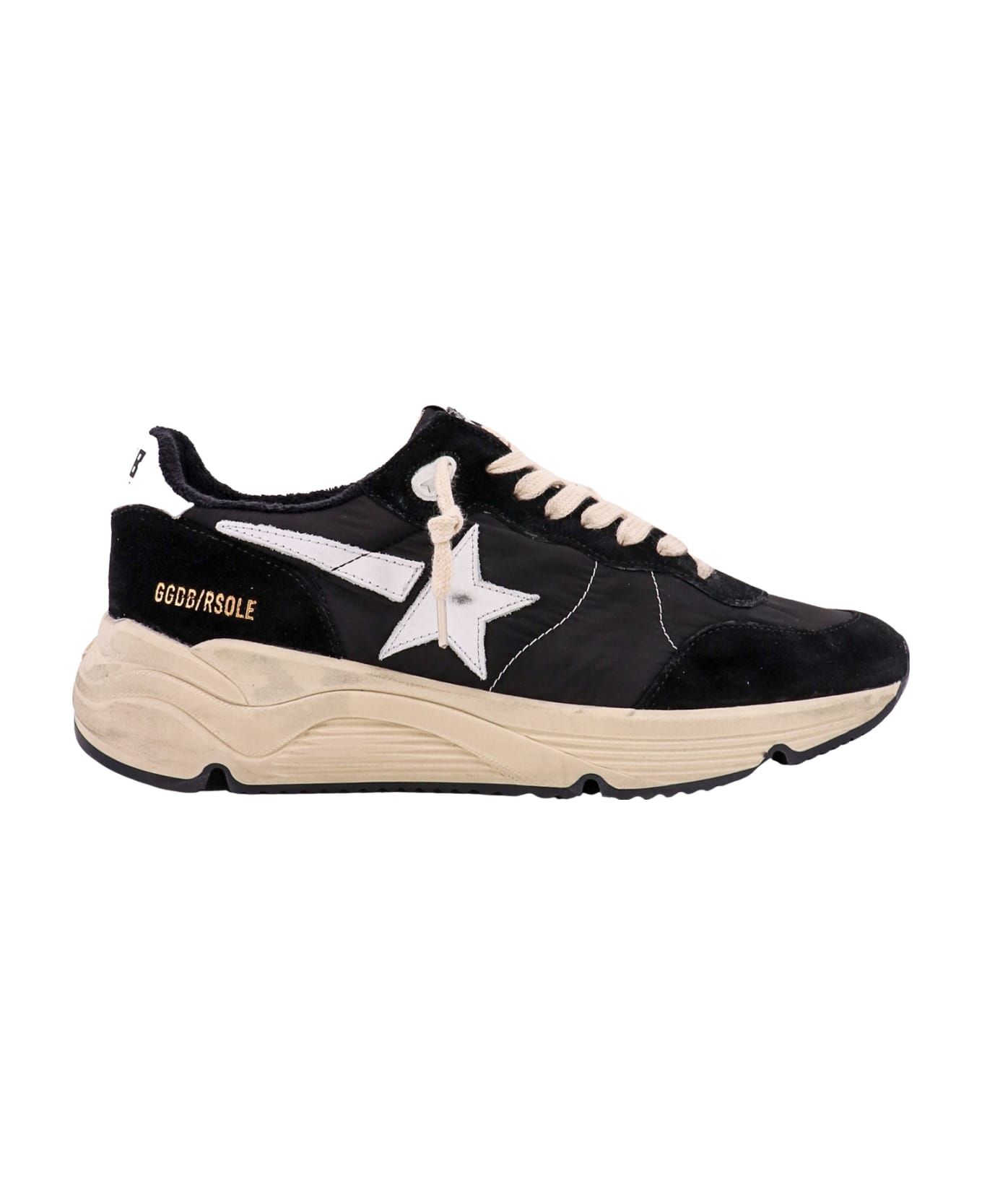 Golden Goose Running Sole Full Quarter Sneakers - Black