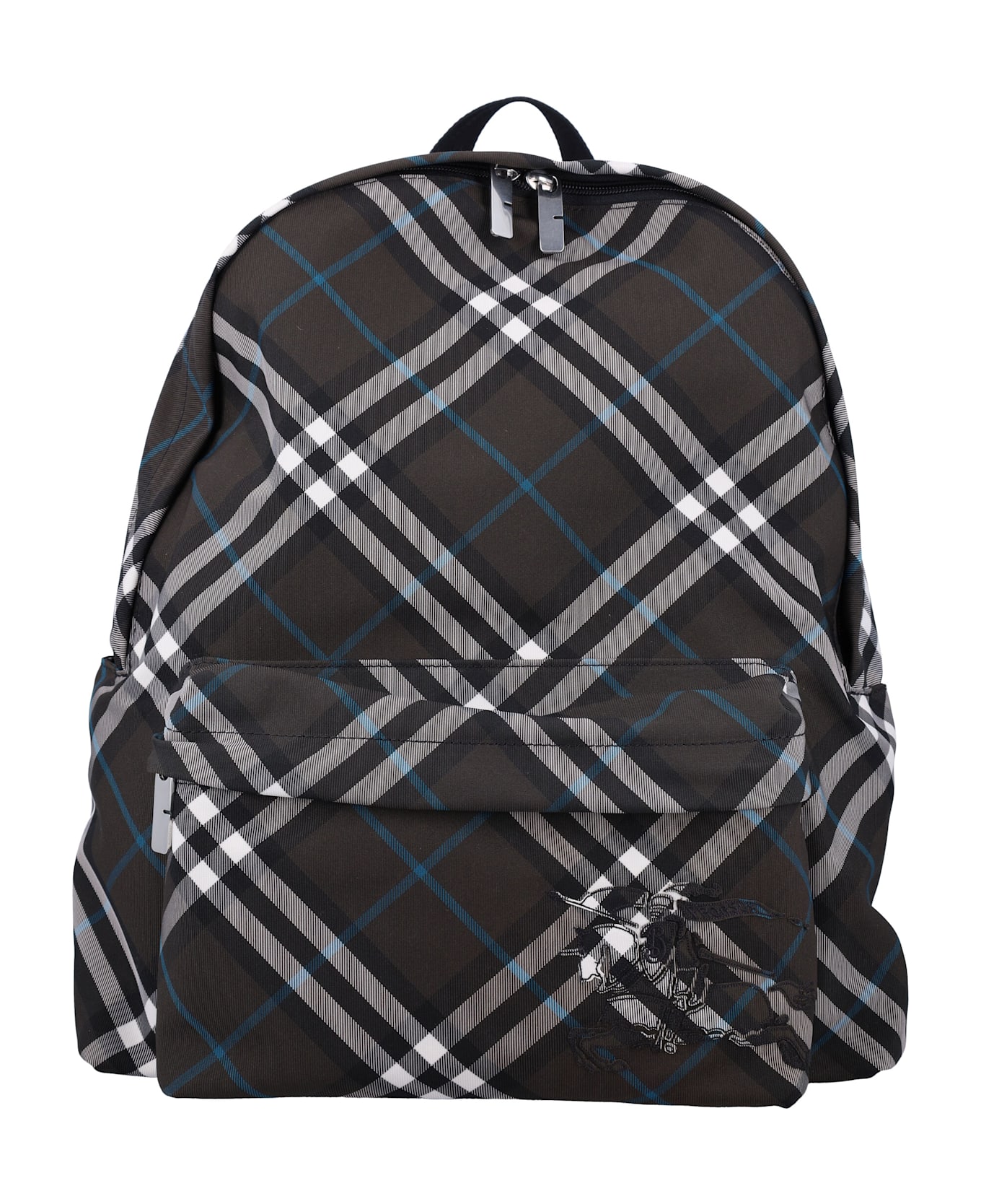 Burberry Embroidered Fabric Check Backpack - SNUG
