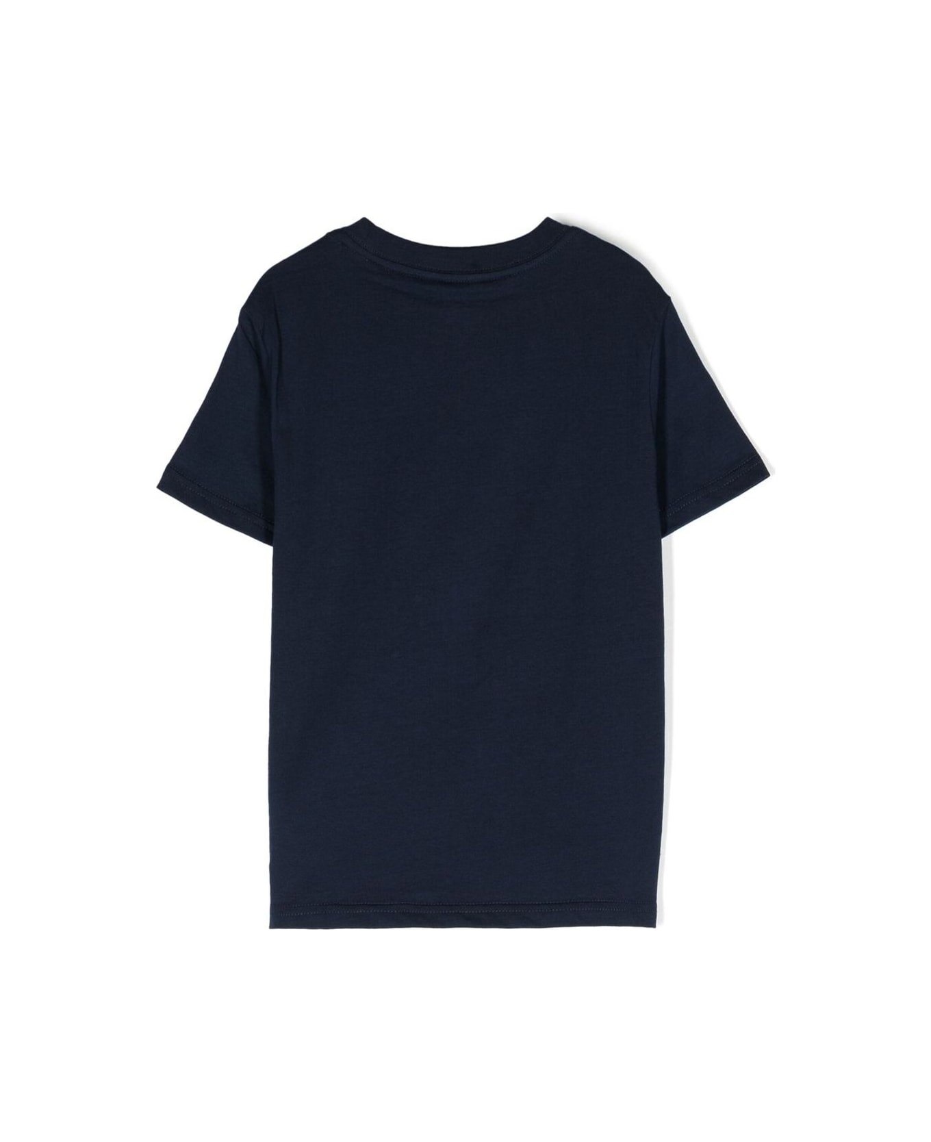 Polo Ralph Lauren Blue T-shirt With Logo In Cotton Boy - Blu