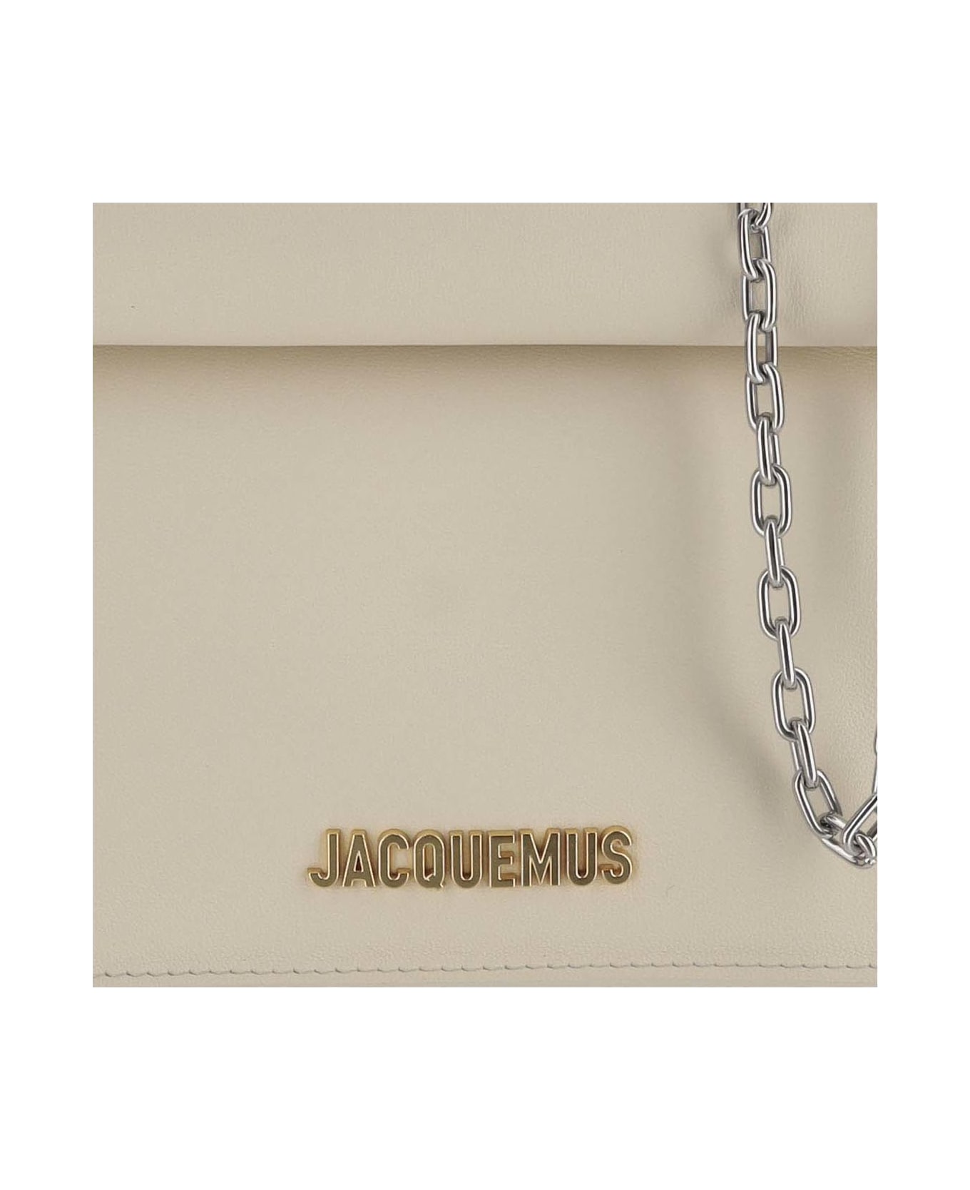 Jacquemus La Petite Clutch Bag Rond Carrè - Light ivory