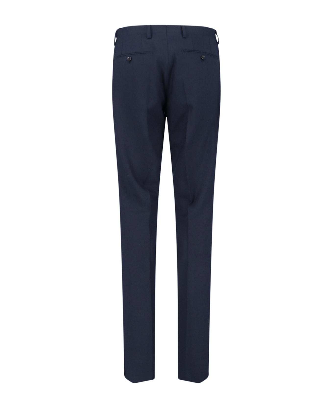 Lardini Double-breasted Virgin Wool Suit - Blue
