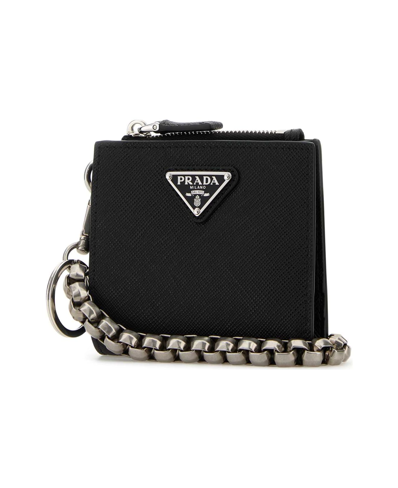 Prada Black Leather Wallet - NERO