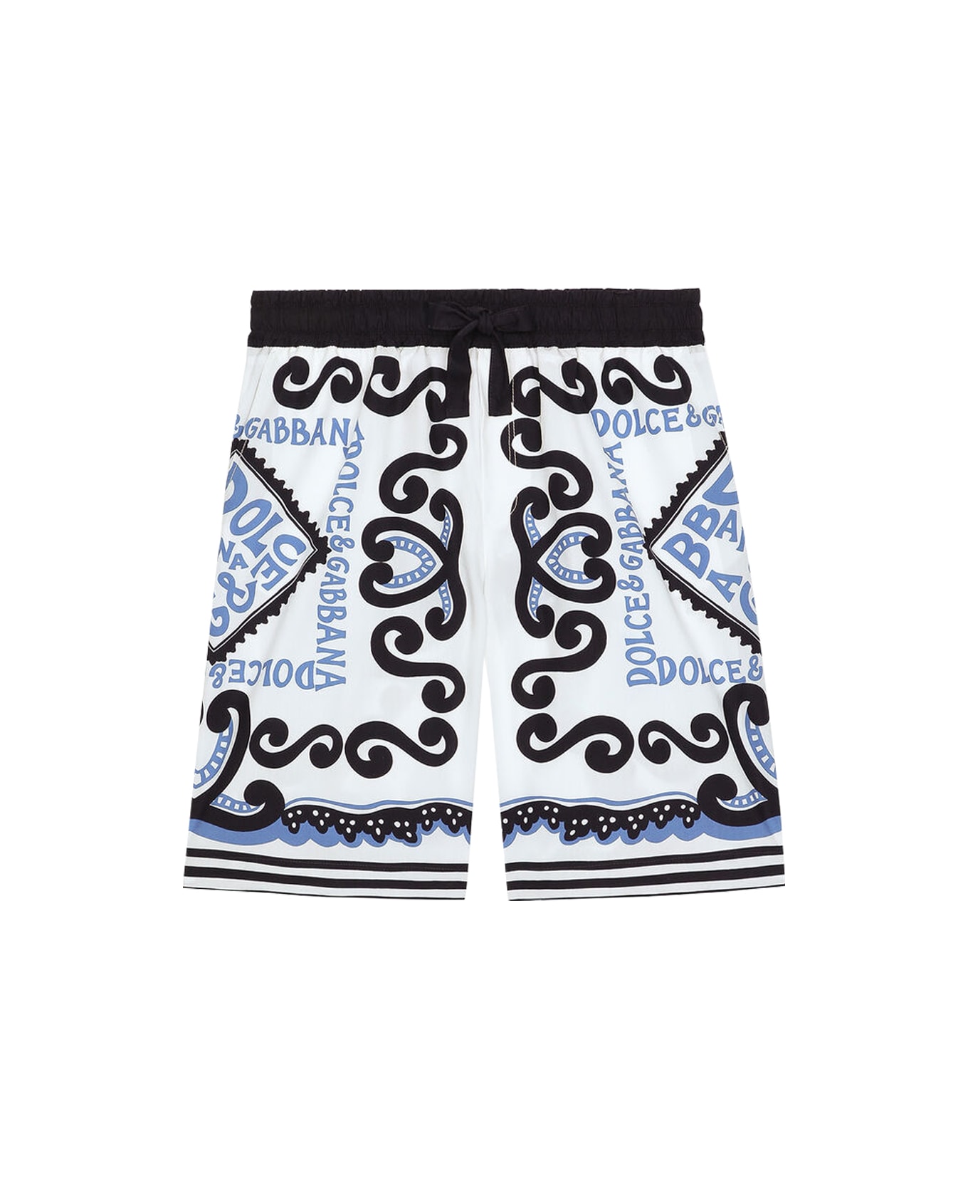 Dolce & Gabbana Marine Print Poplin Bermuda Shorts - Multicolor ボトムス
