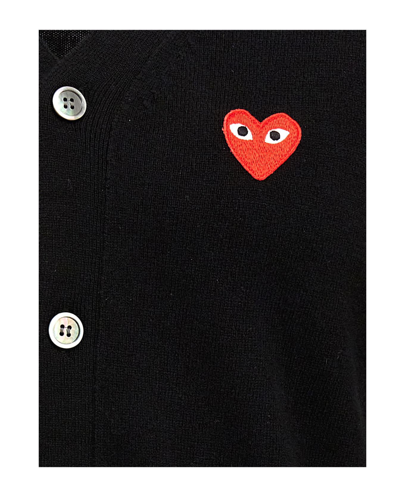 Comme des Garçons Play 
heart
 Cardigan - Black  