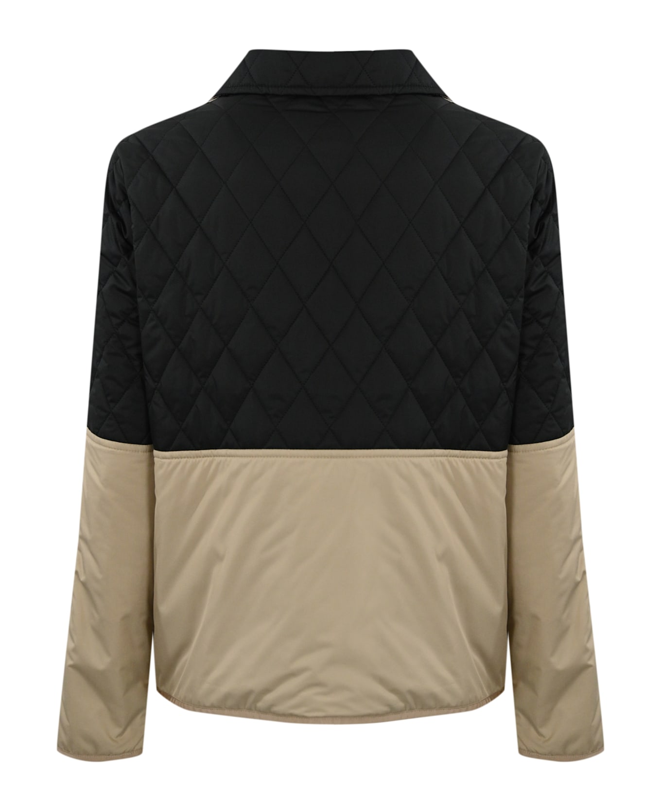 Fay 3-hook Jacket In Quilted Nylon - Black
