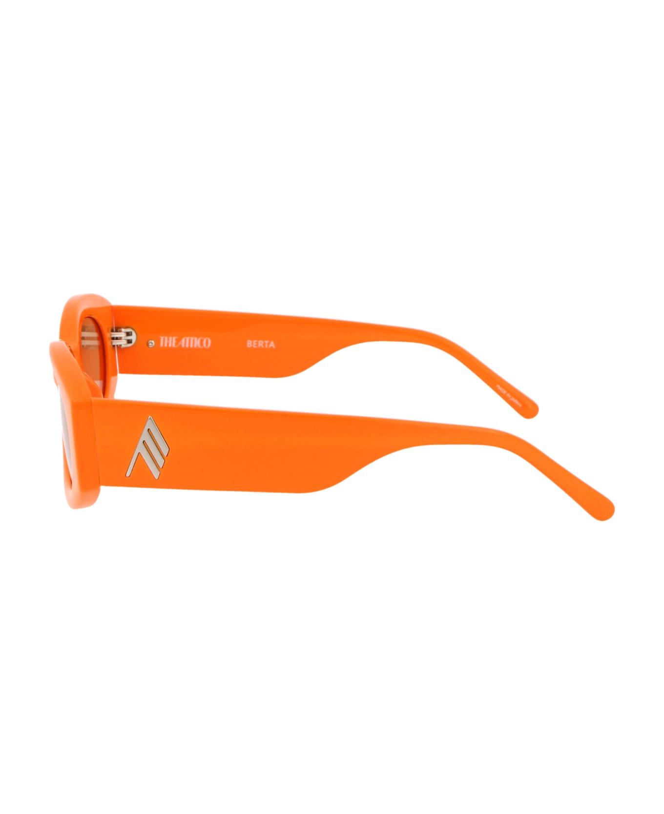 The Attico Berta Sunglasses - ORANGE/SILVER/ORANGE