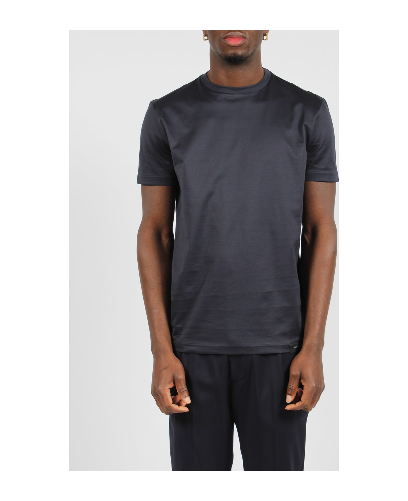Low Brand Jersey Cotton Slim T-shirt - Blue