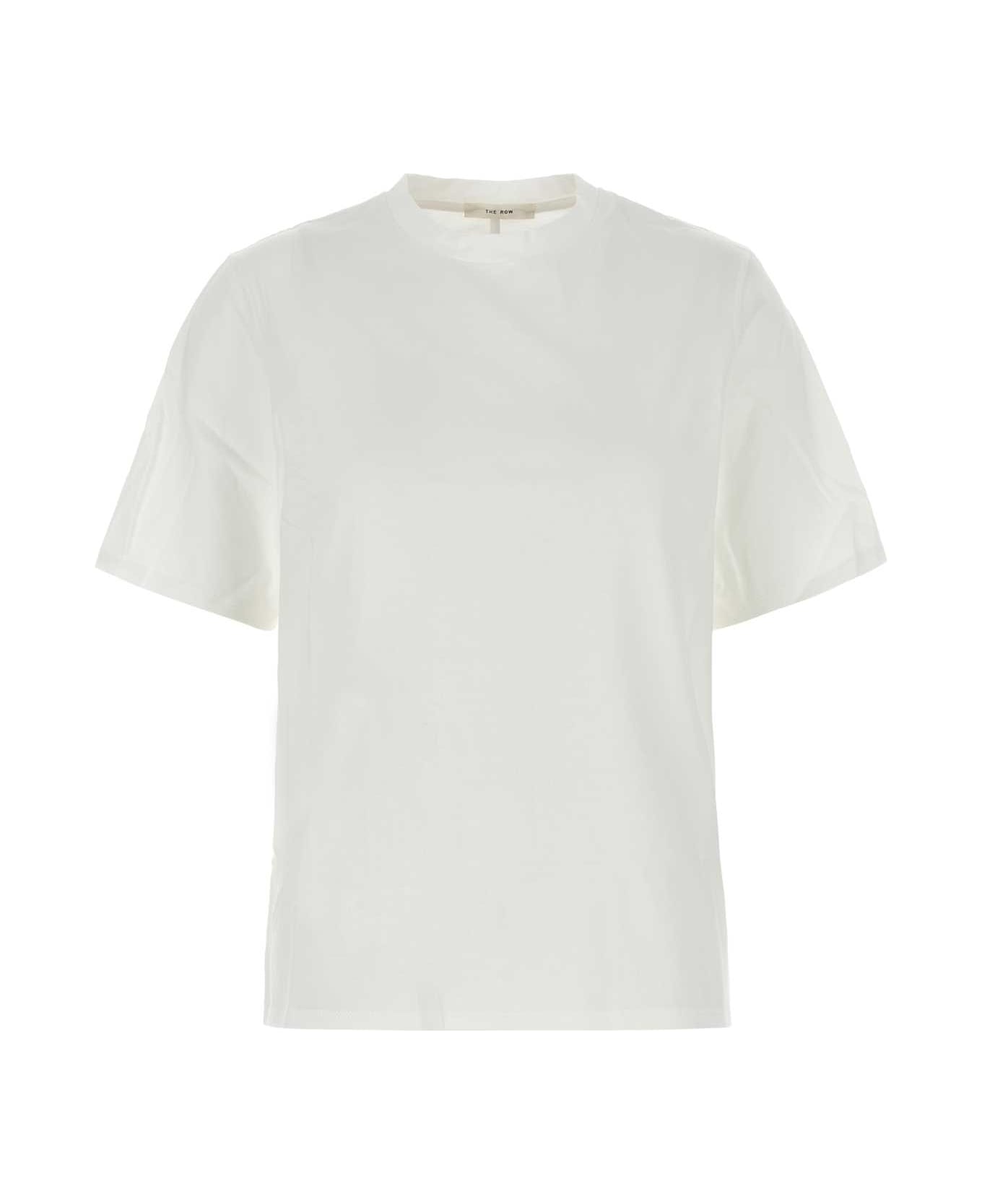 The Row White Cotton Chiara T-shirt - White