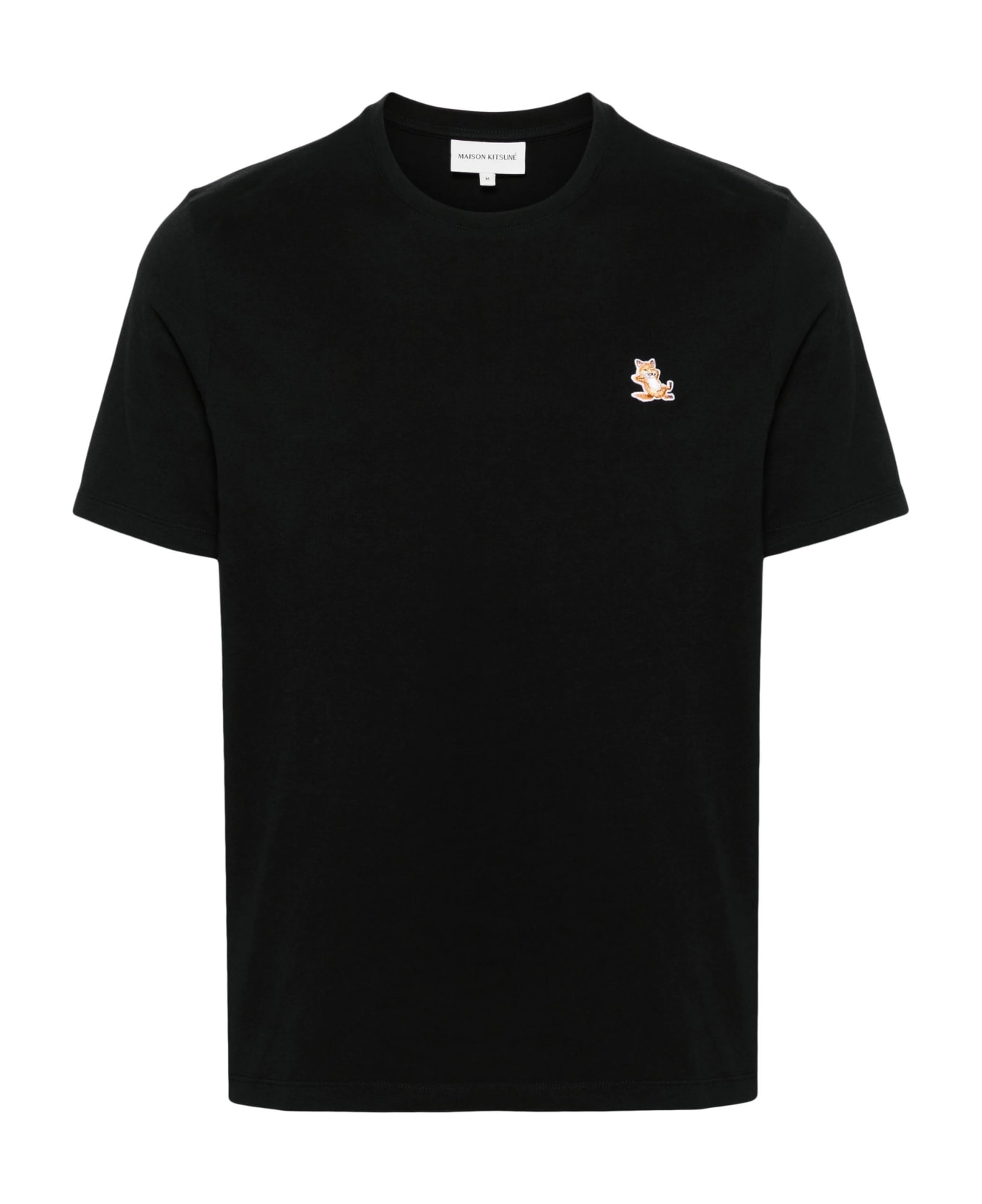 Maison Kitsuné Chillax Fox Patch Regular Tee Shirt - Black シャツ
