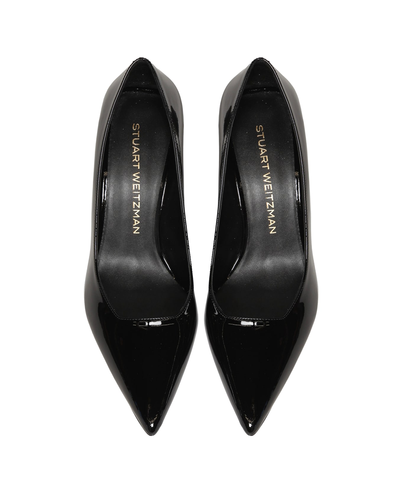 Stuart Weitzman Vinnie 85 Patent Leather Pumps - Black