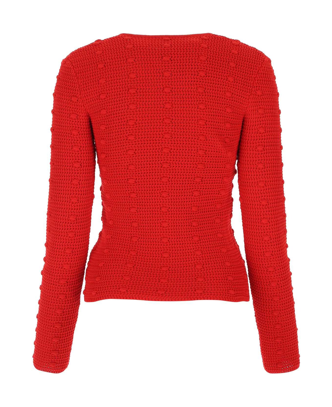 Bottega Veneta Red Cotton Sweater - 6144