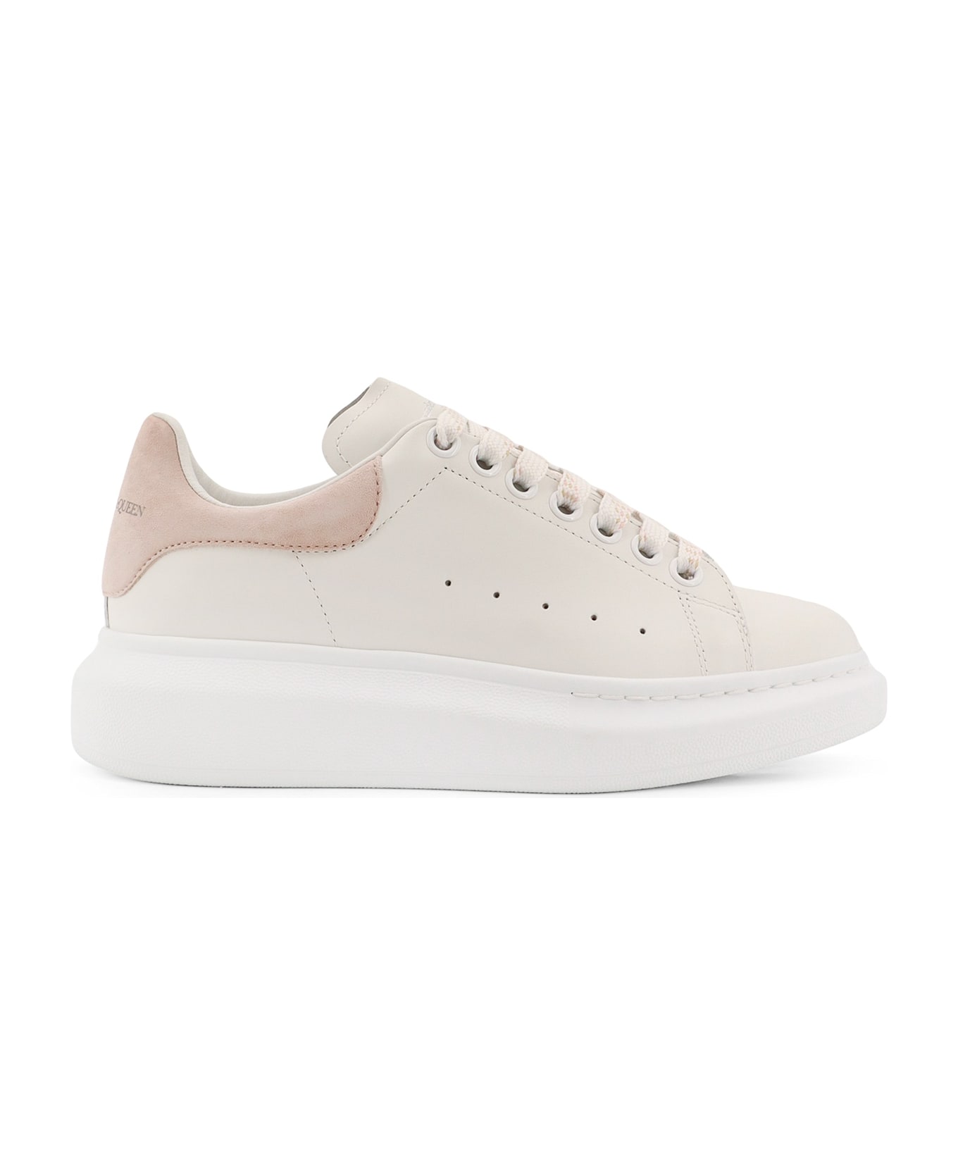 Alexander McQueen Larry Low-top Leather Sneakers - White