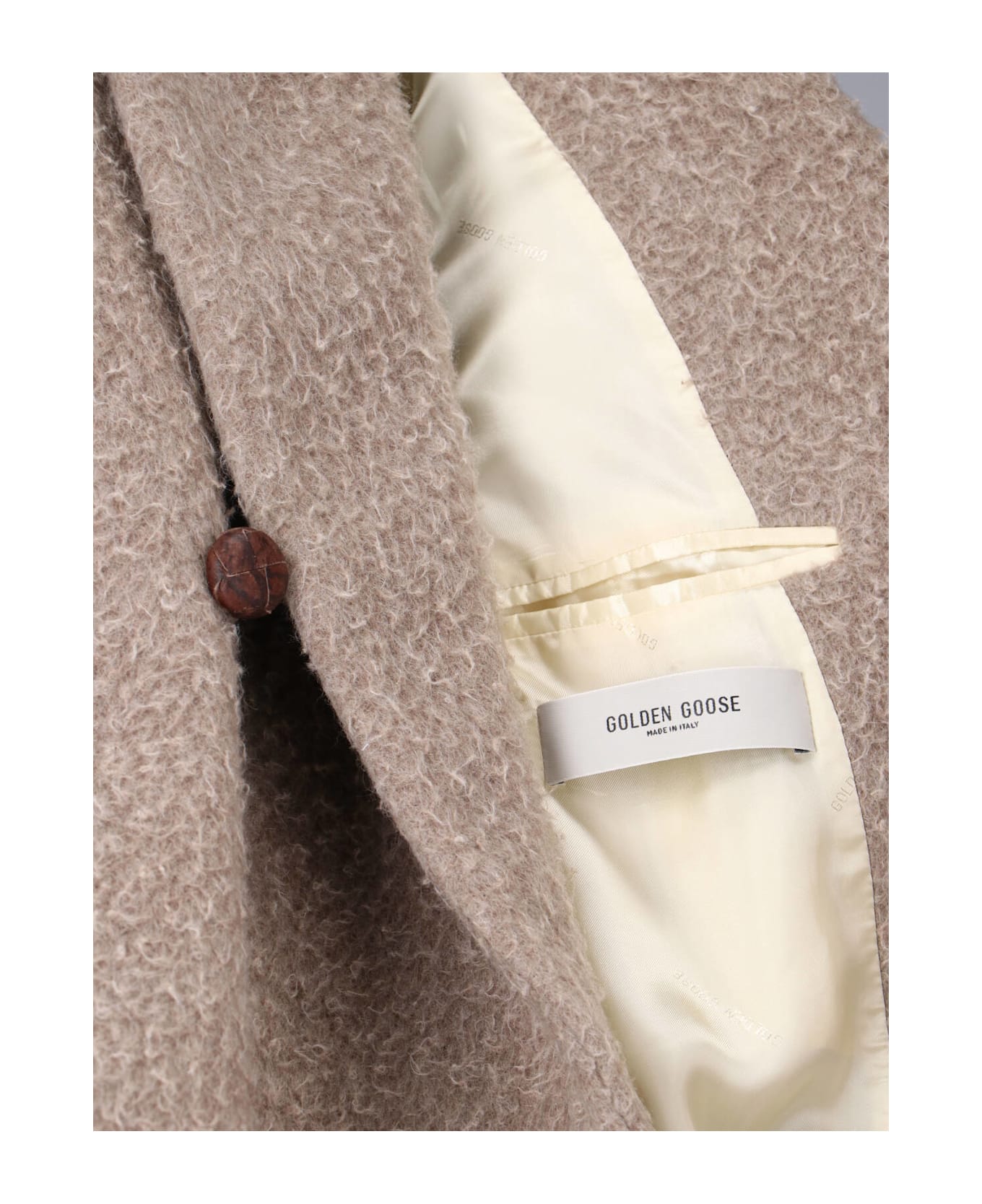 Golden Goose Double-breasted Coat - Marrone