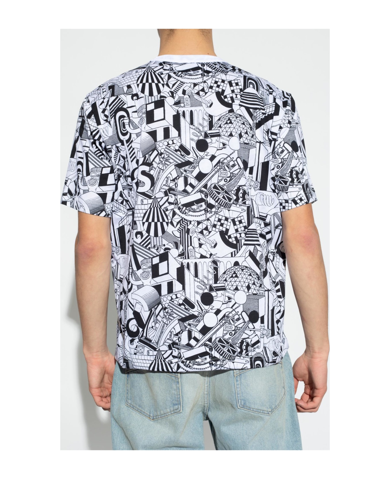 PS by Paul Smith Ps Paul Smith Patterned T-shirt - White