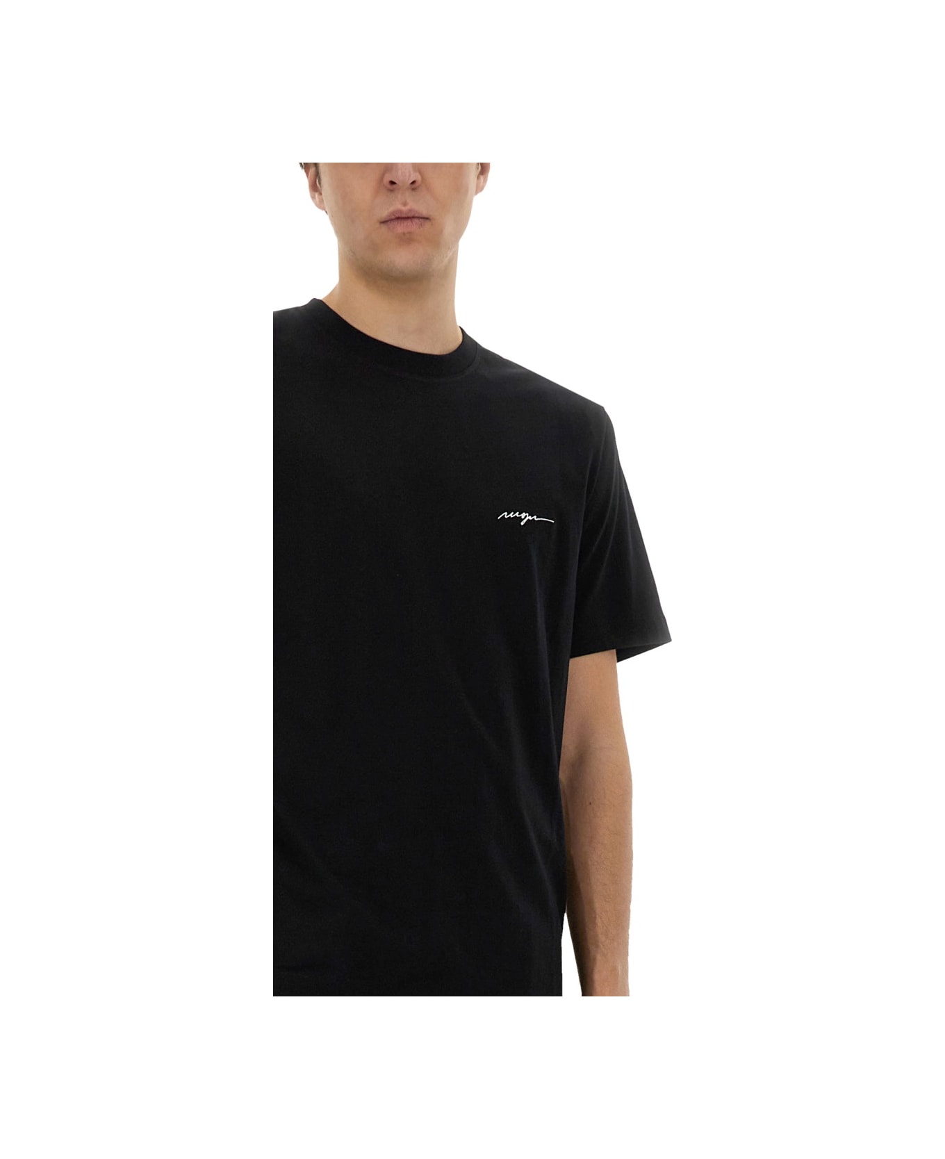 MSGM Cotton T-shirt - BLACK