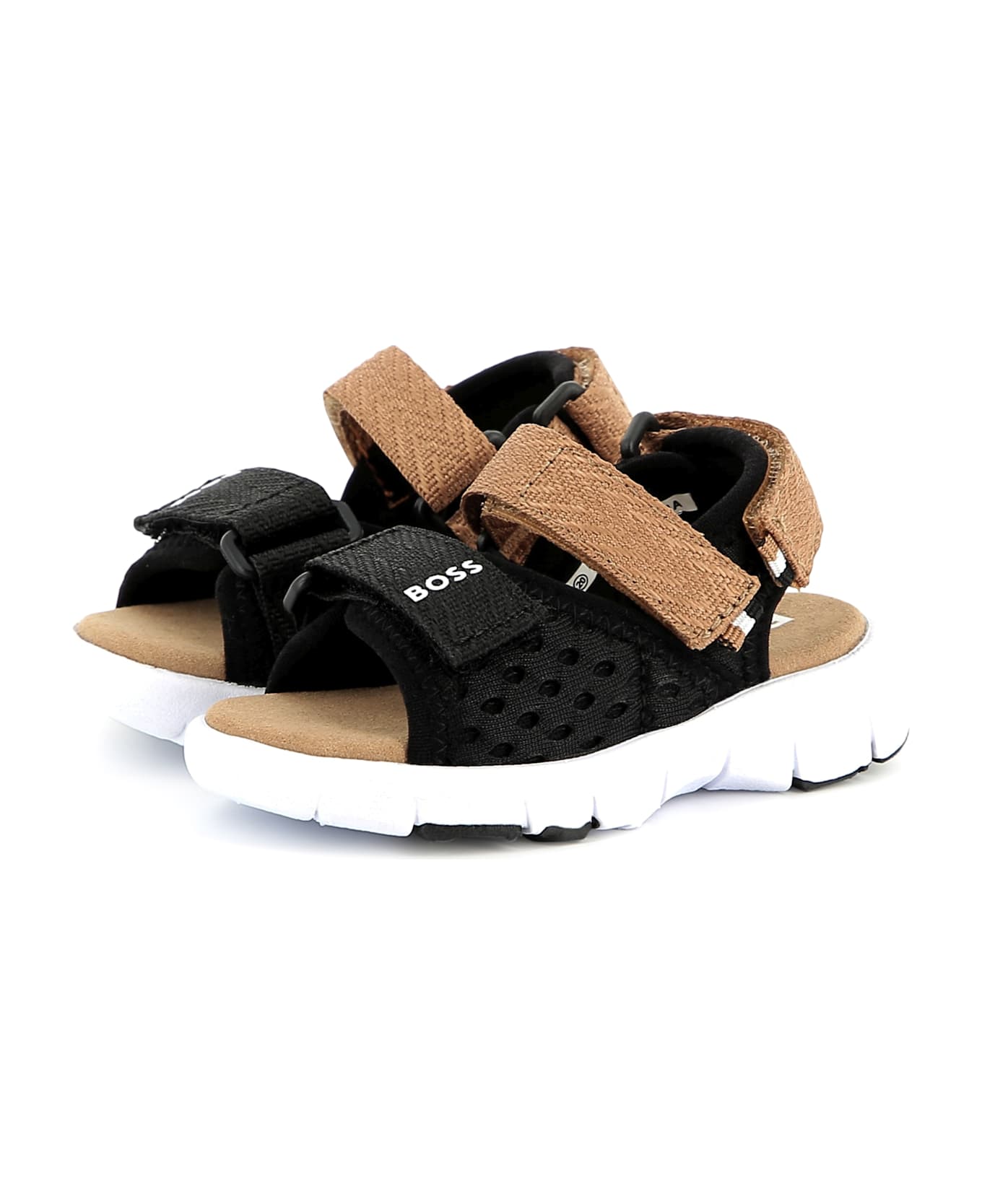 Hugo Boss Sandali Con Stampa - Black
