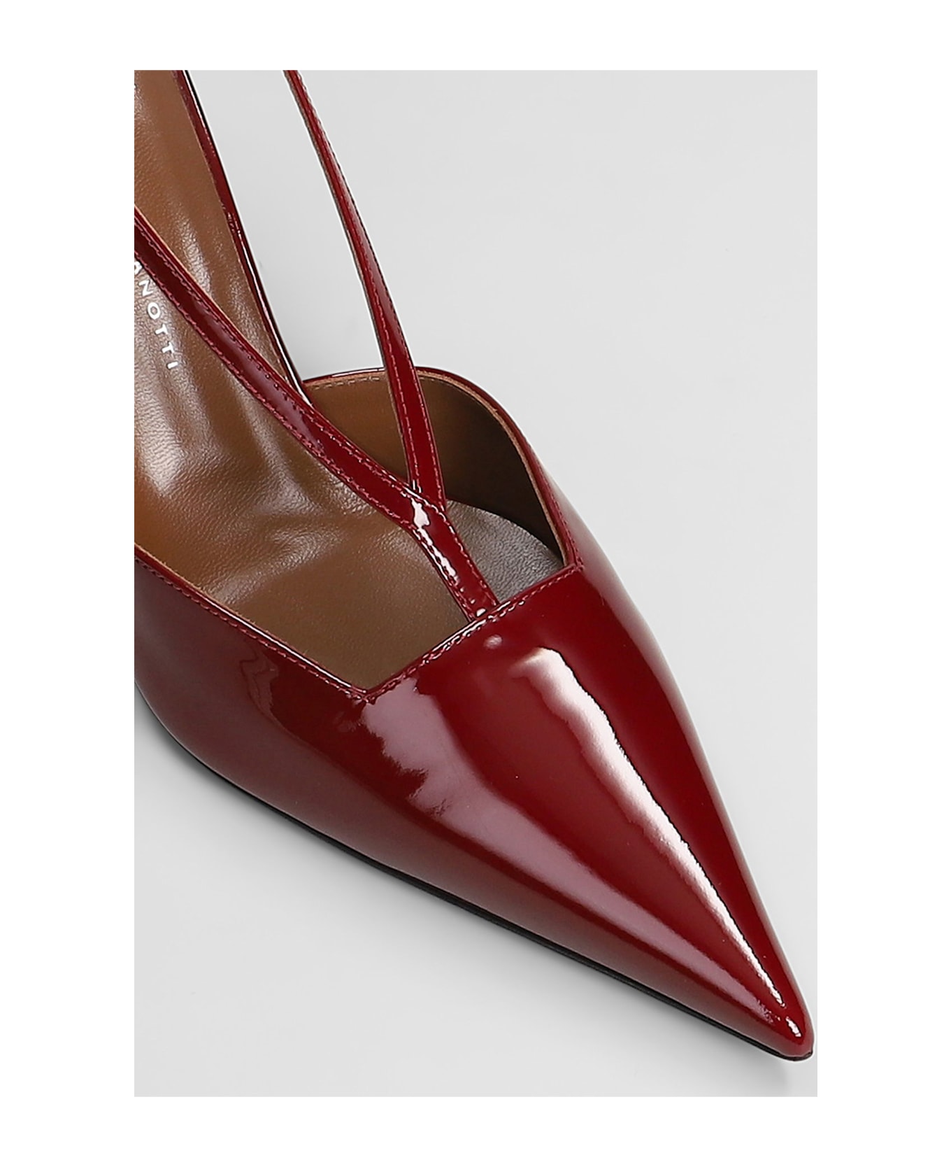 Giuseppe Zanotti Almha 85 Pumps In Red Patent Leather - red