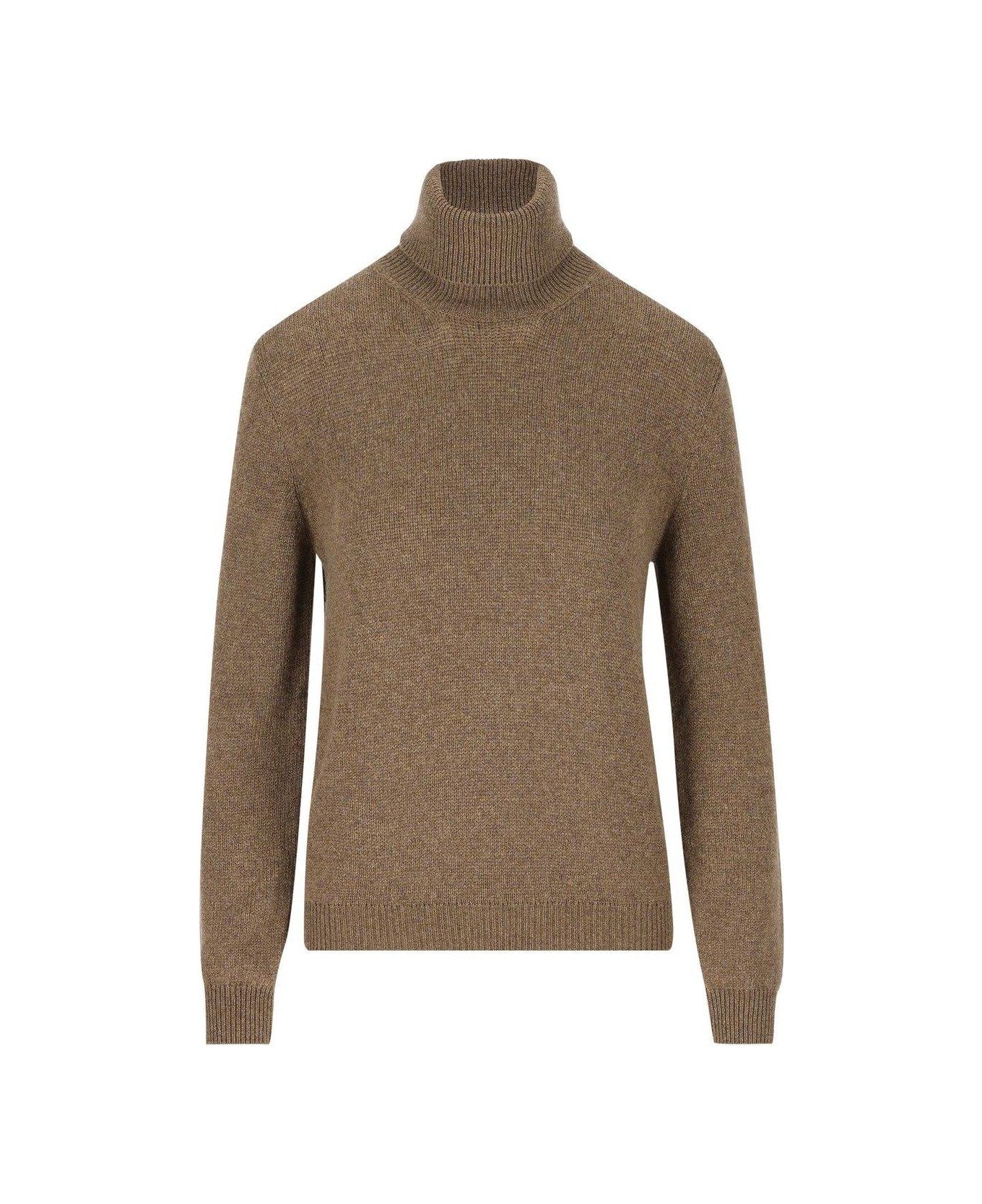 Loro Piana Fobello Turtleneck Jumper - TUNDRA MELANGE