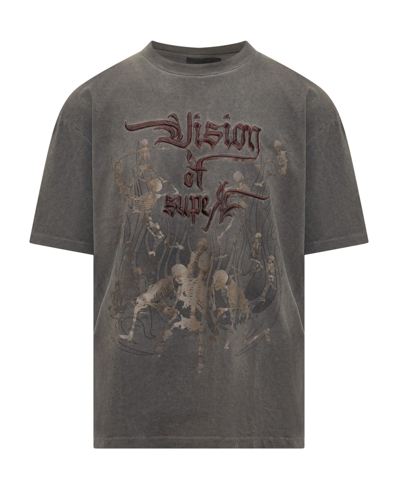 Vision of Super T-shirt With Print - STONE WASH