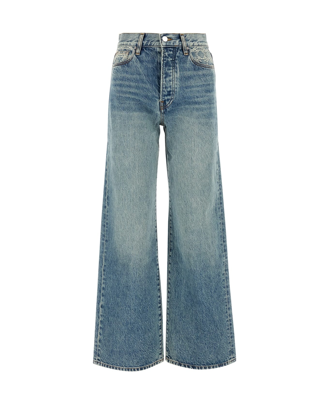 AMIRI Ma Quad High Rise Wide Jean - CLASSICMIDINDIGO