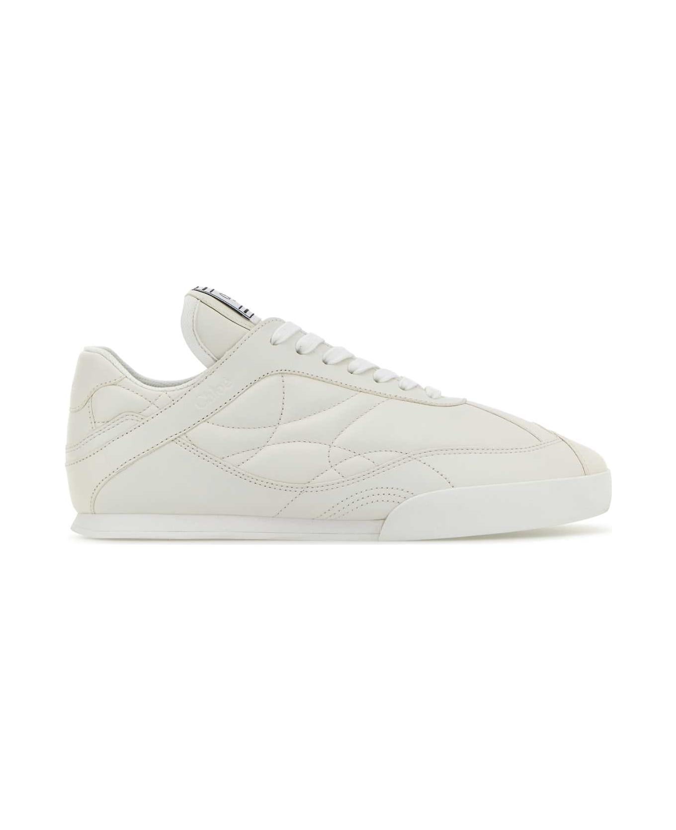 Chloé White Leather Chloã¨ Kick Sneakers - WHITE スニーカー