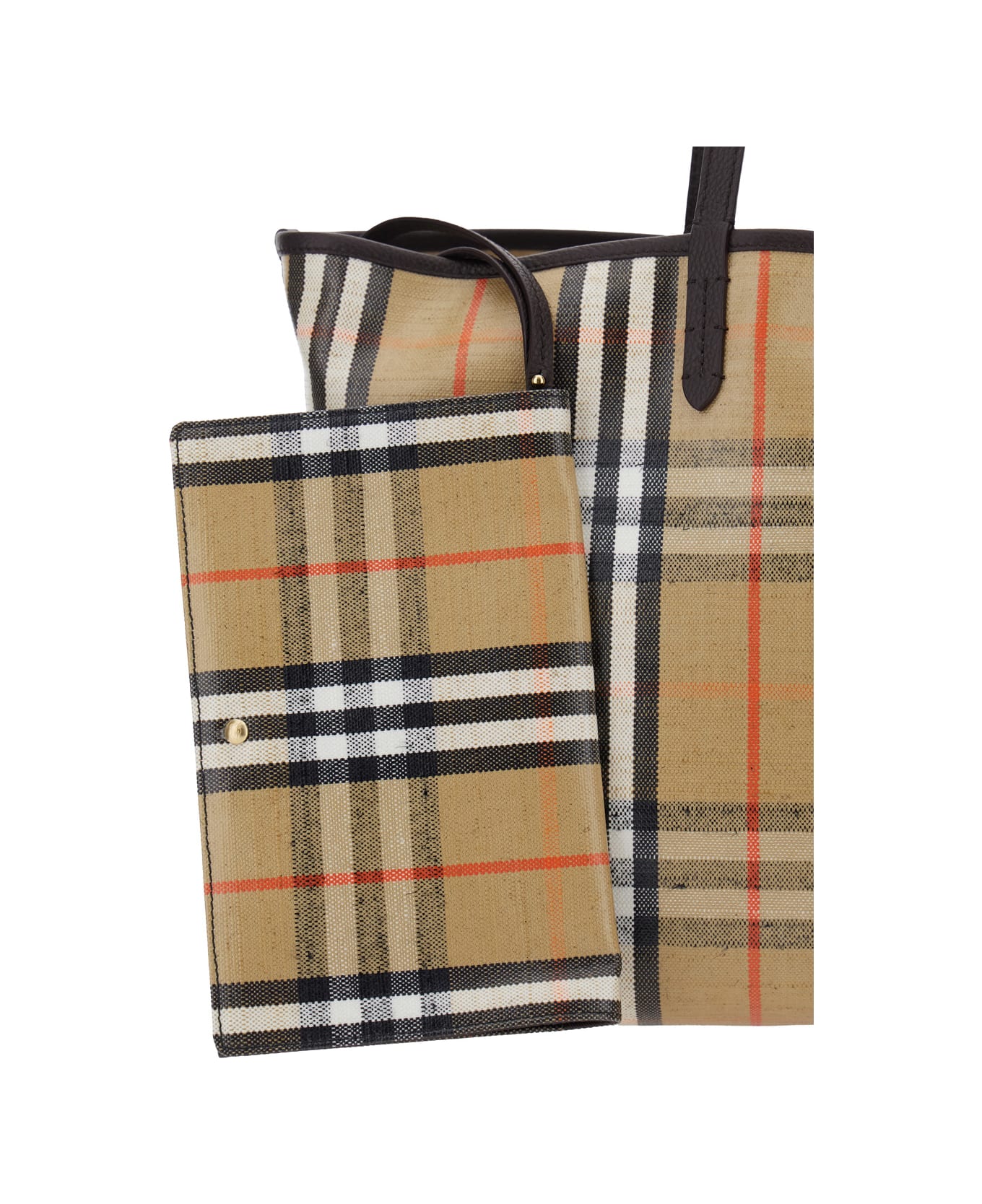 Burberry Ll Highland Tote - Beige