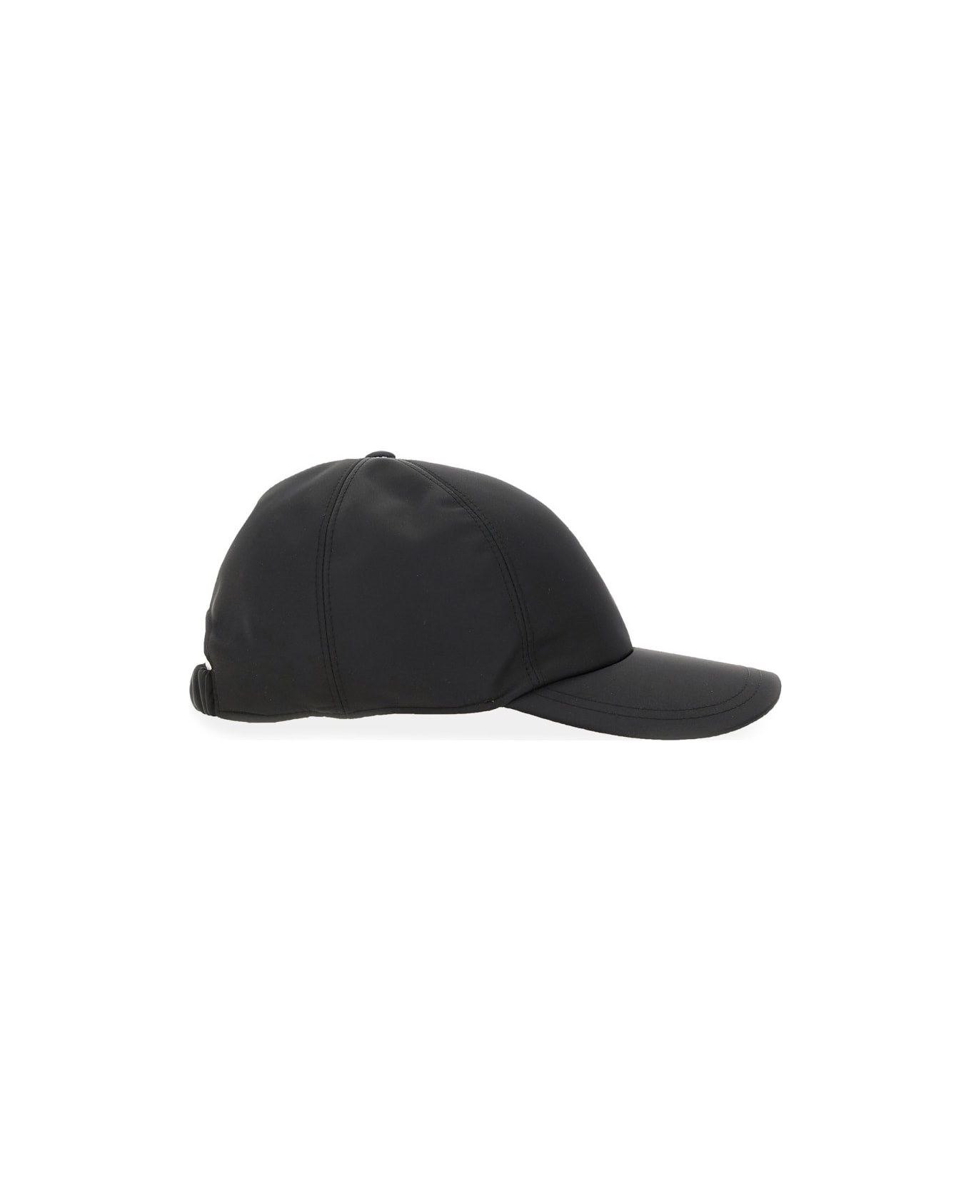 Premiata Hat With Visor And Logo - BLACK