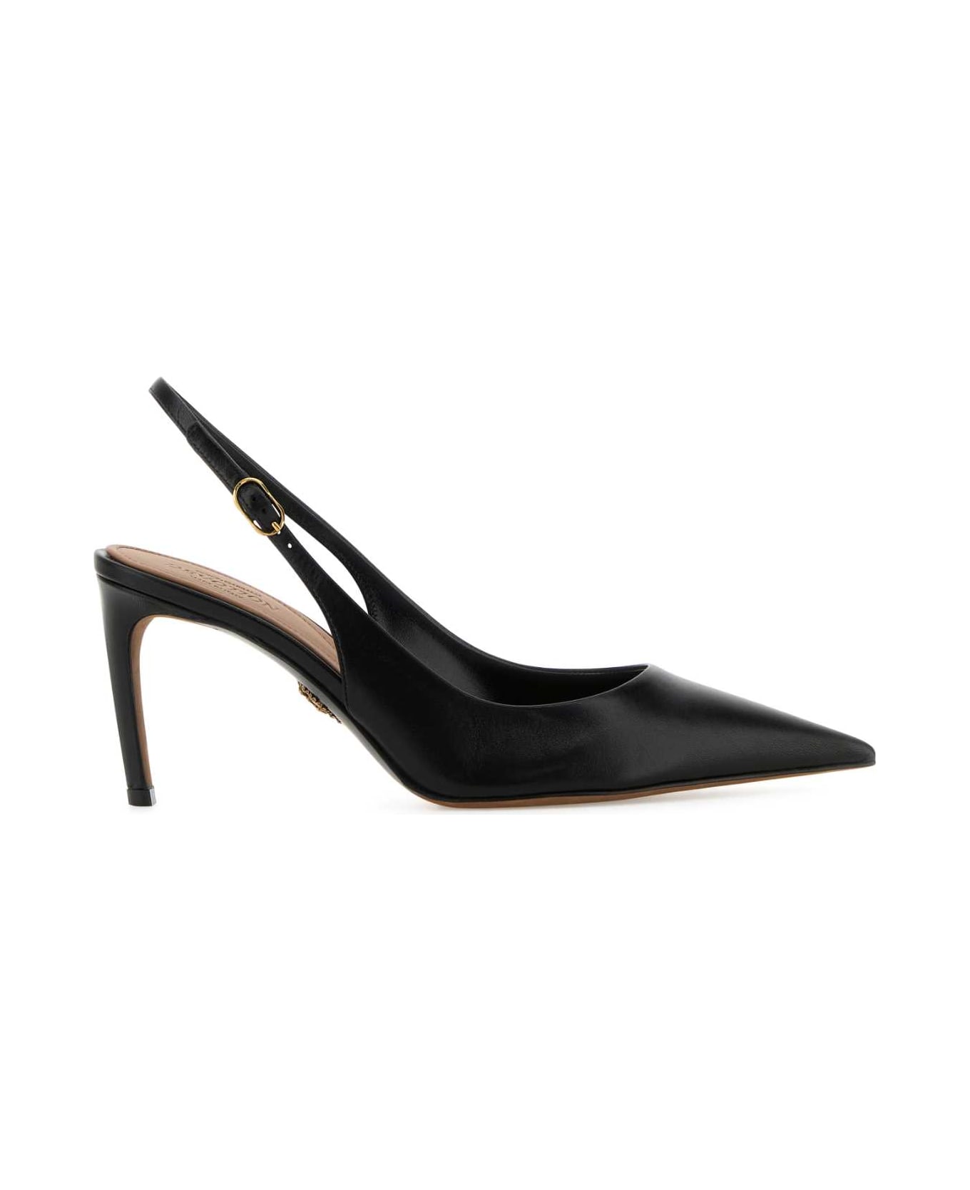 Dolce 
Gabbana Black Leather Devotion 75 Pumps - NERO