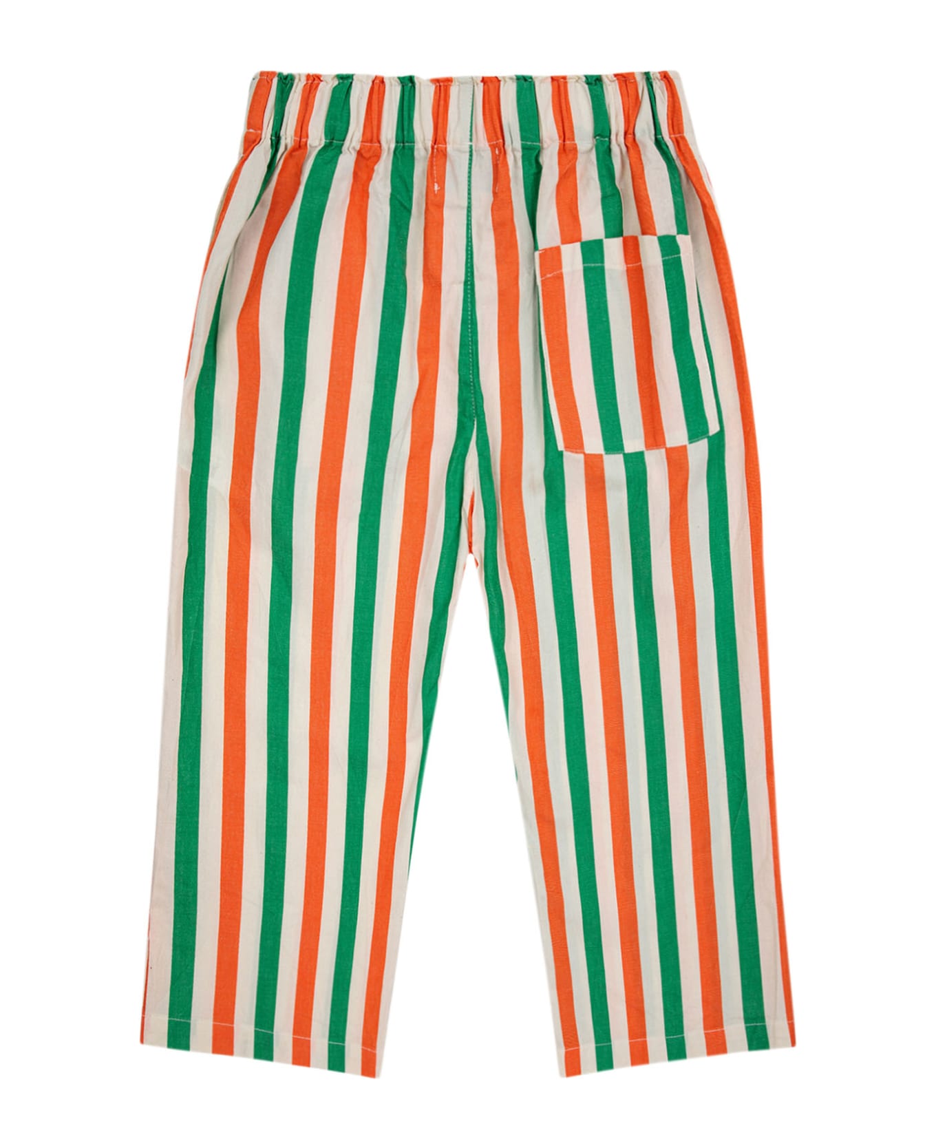Bobo Choses Multicolor Trousers For Kids With All-over Multicolor Stripes - Multicolor ボトムス