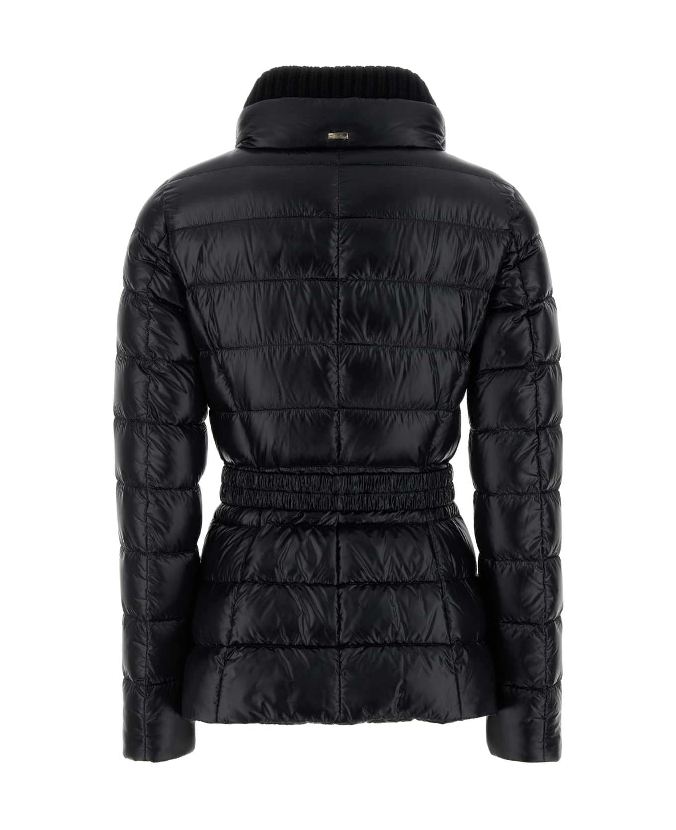 Herno Black Nylon Down Jacket - NERO