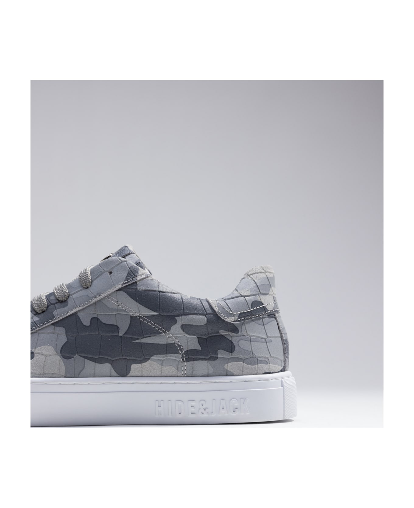 Hide&Jack Low Top Sneaker - Essence Camouflage Grey スニーカー