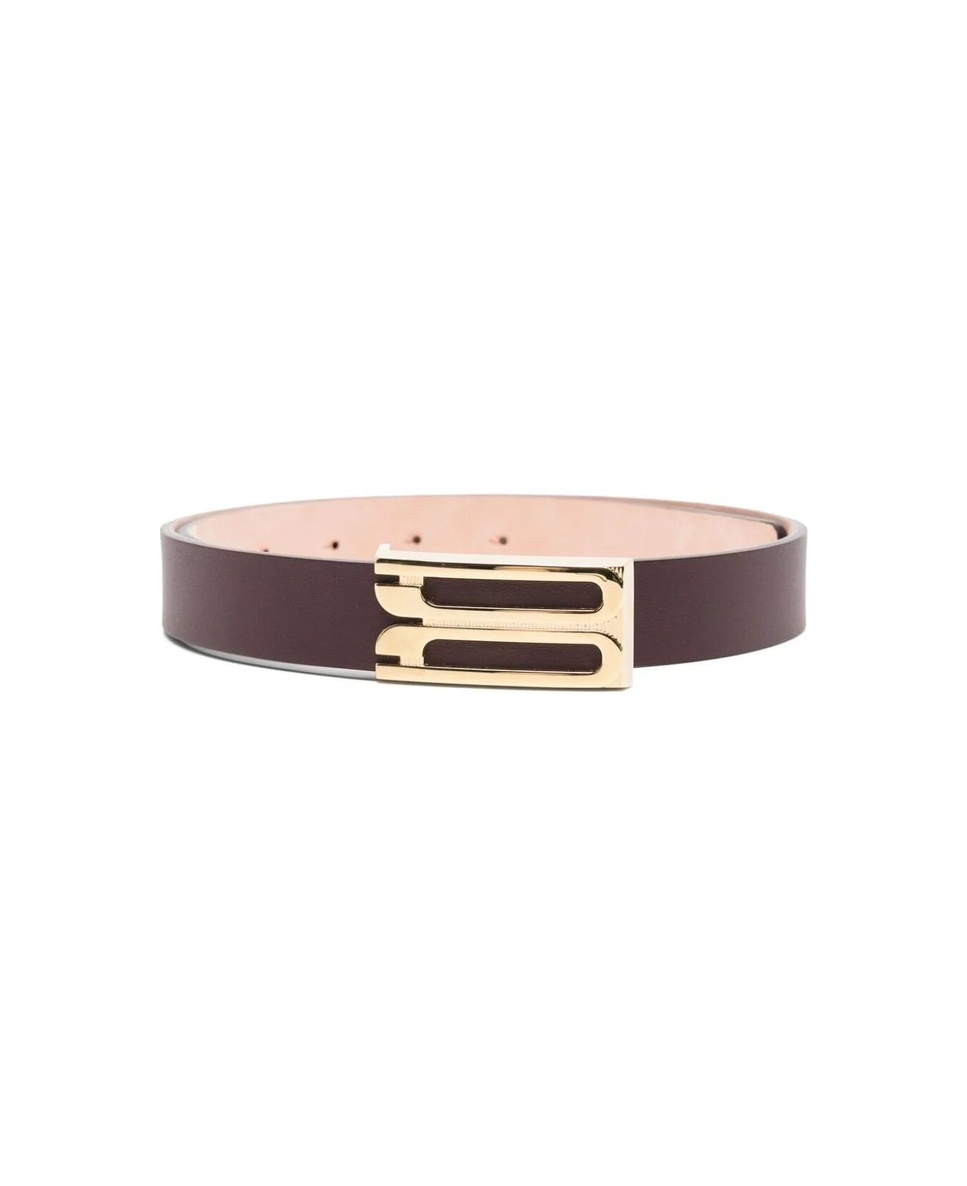 Victoria Beckham Jumboframe Belt - Burgundy