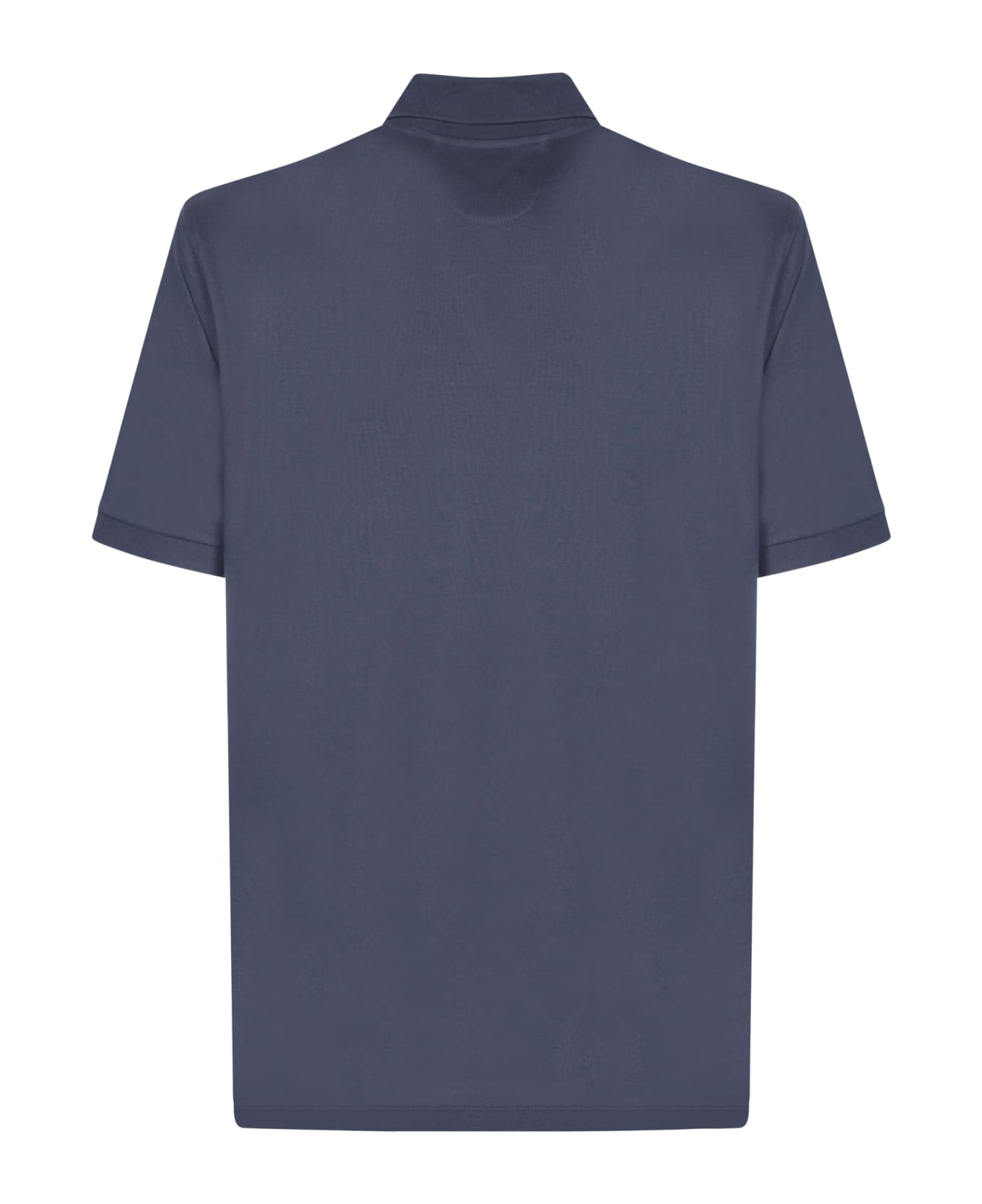 Ferrari Cotton Piquã© Blue Polo Shirt - Blue ポロシャツ