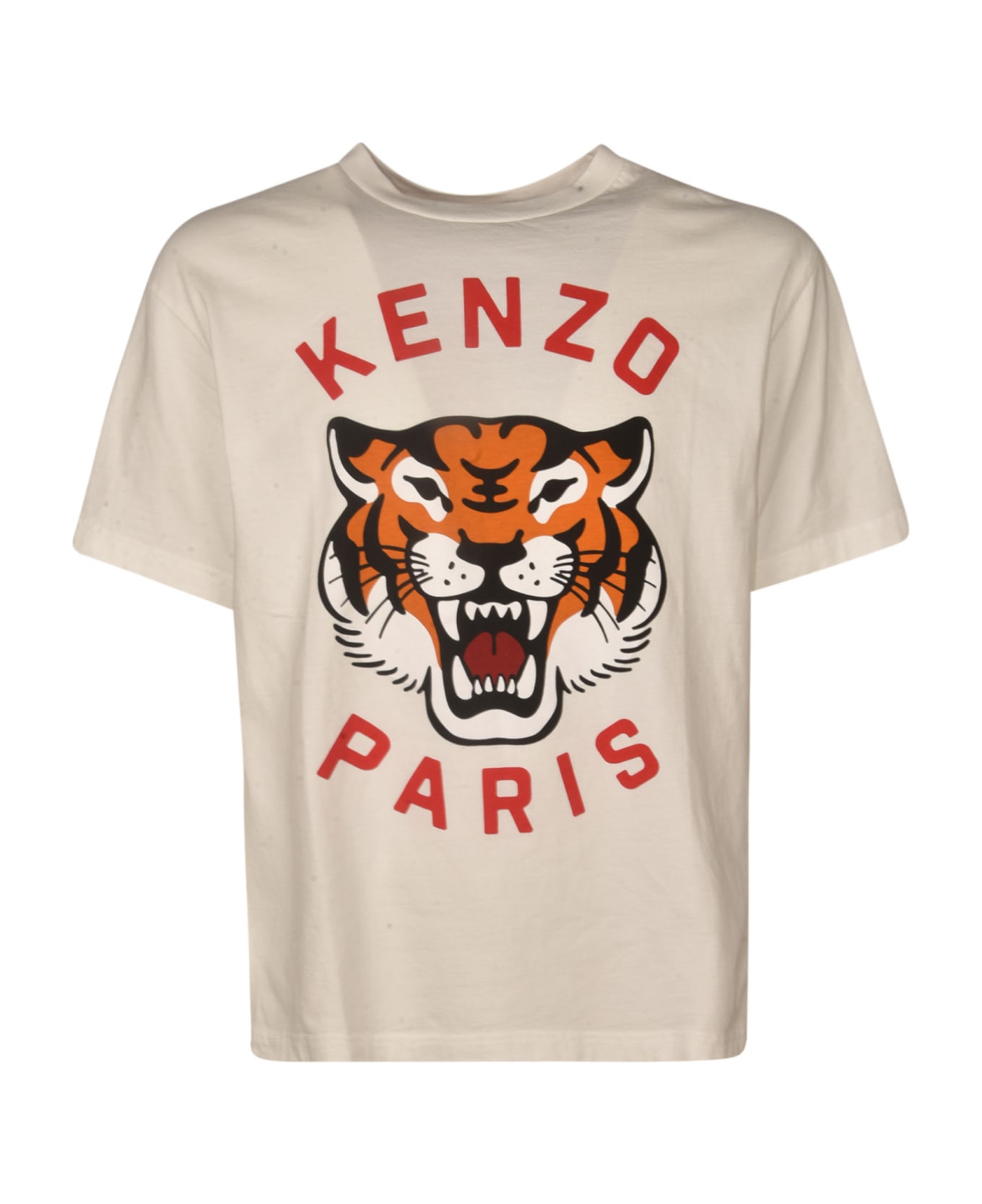Kenzo Lucky Tiger Oversize T-shirt - White シャツ