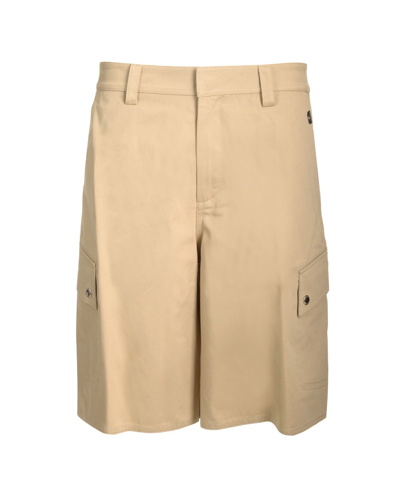 Off-White Cargo Shorts - Beige