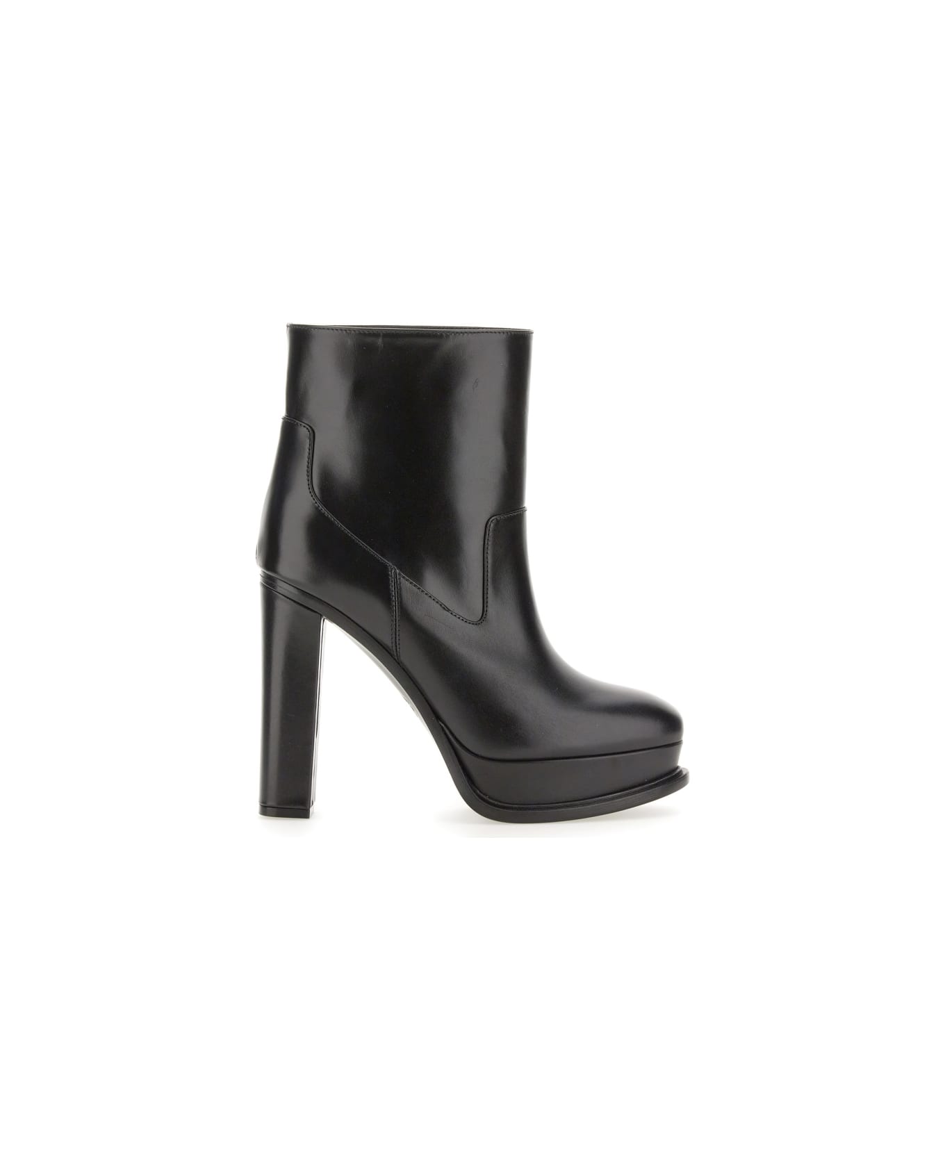 Alexander McQueen Platform Boots - BLACK
