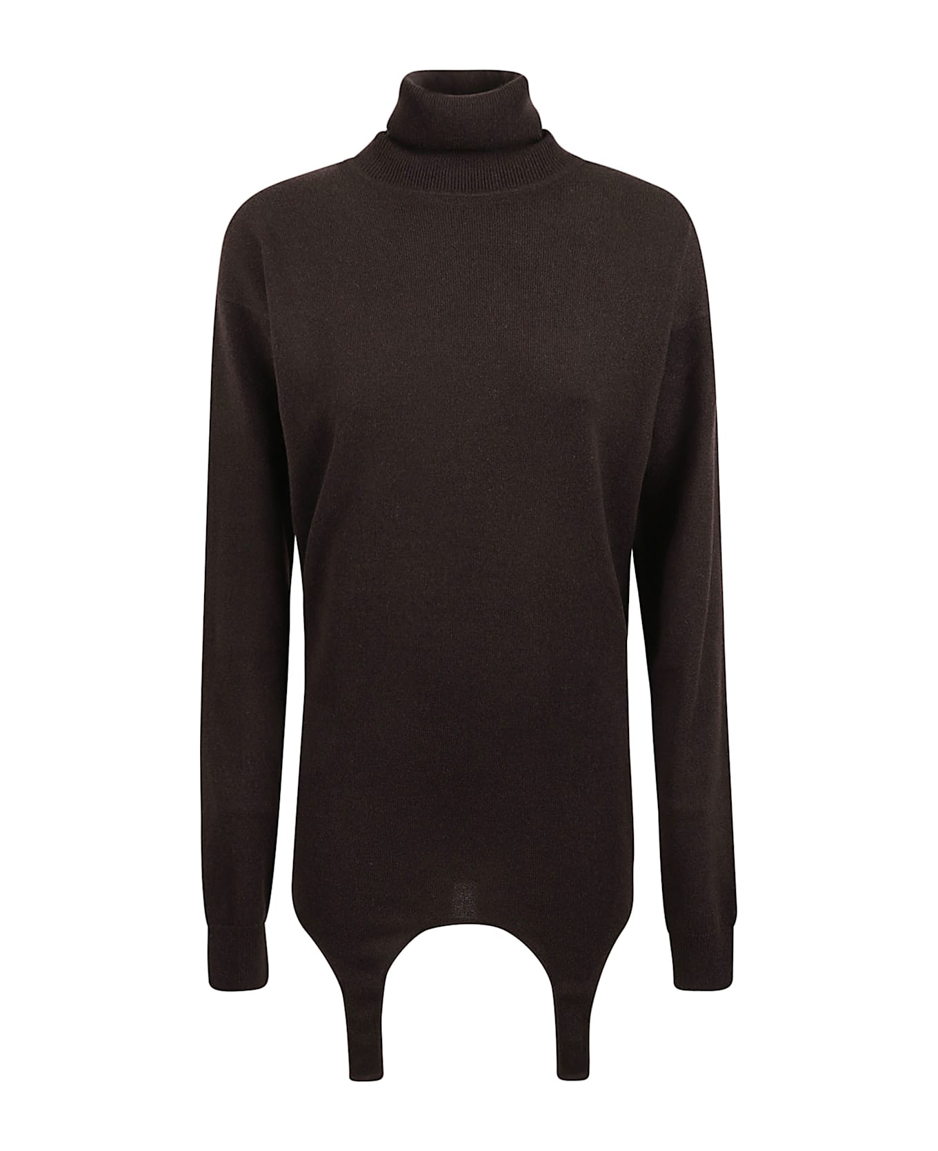 Saint Laurent Rollneck Long-sleeved Top - EBENE